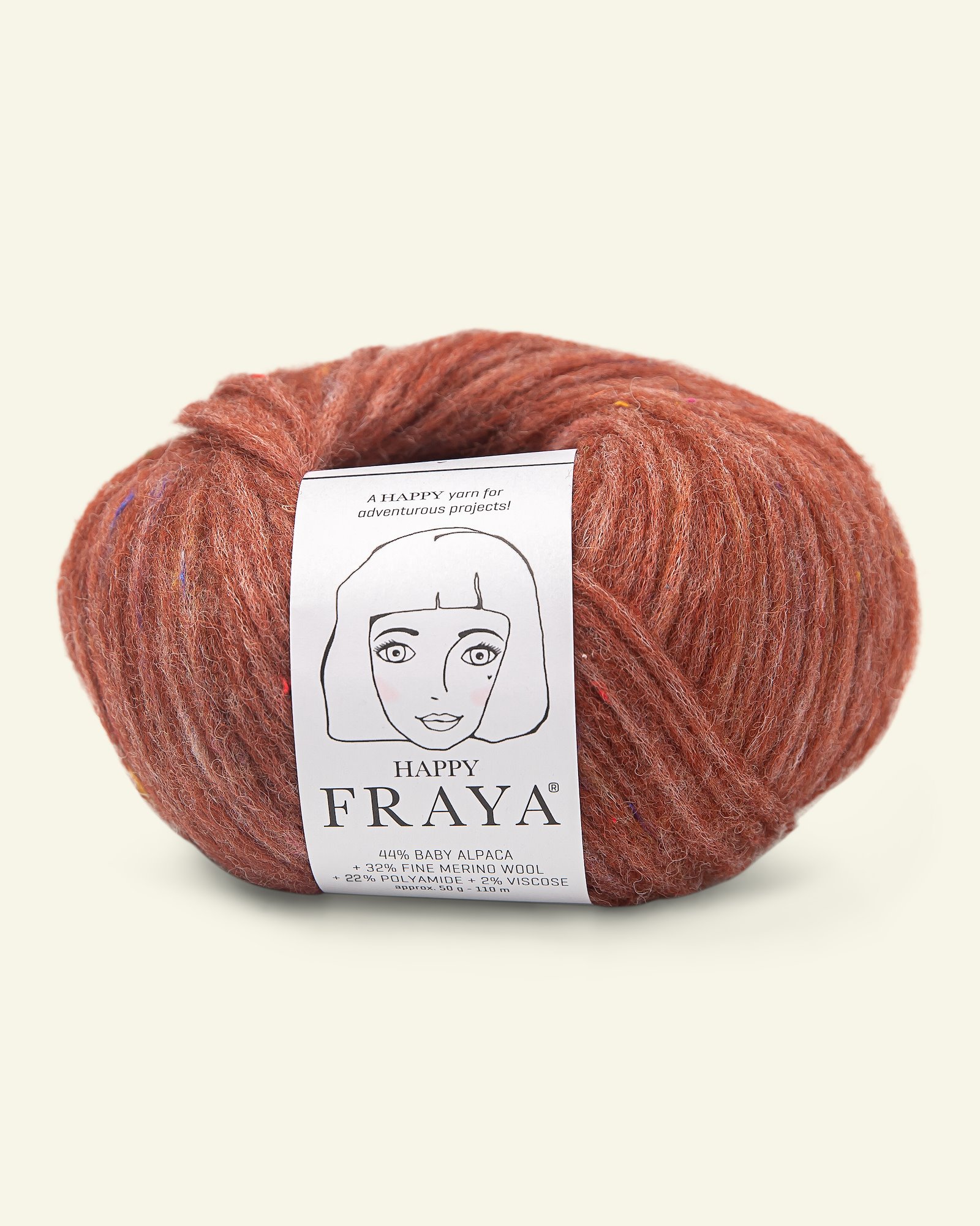 FRAYA, mixed yarn/blow yarn "Happy", rust 90055109_pack