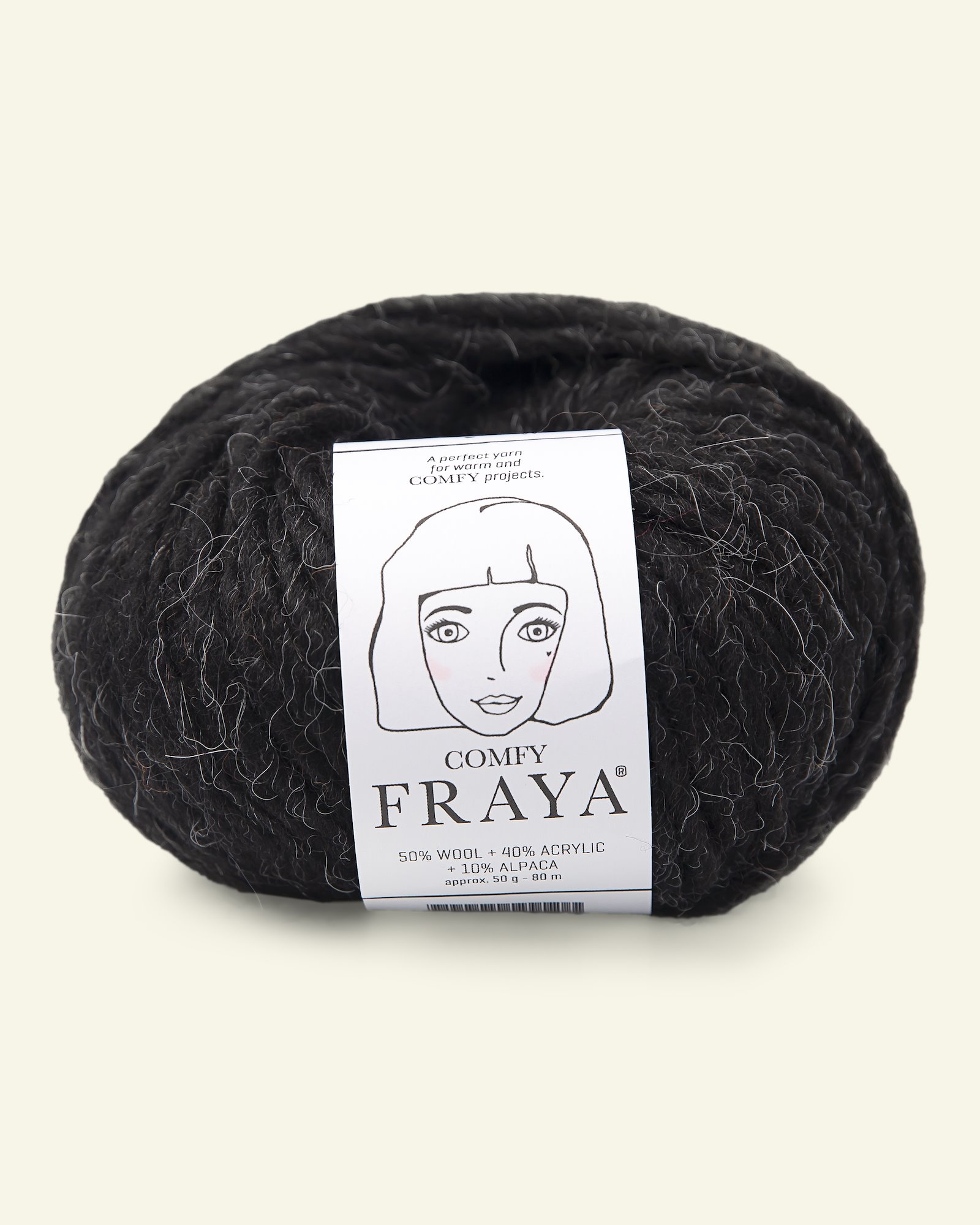 FRAYA, mixed yarn "Comfy", black 90054843_pack