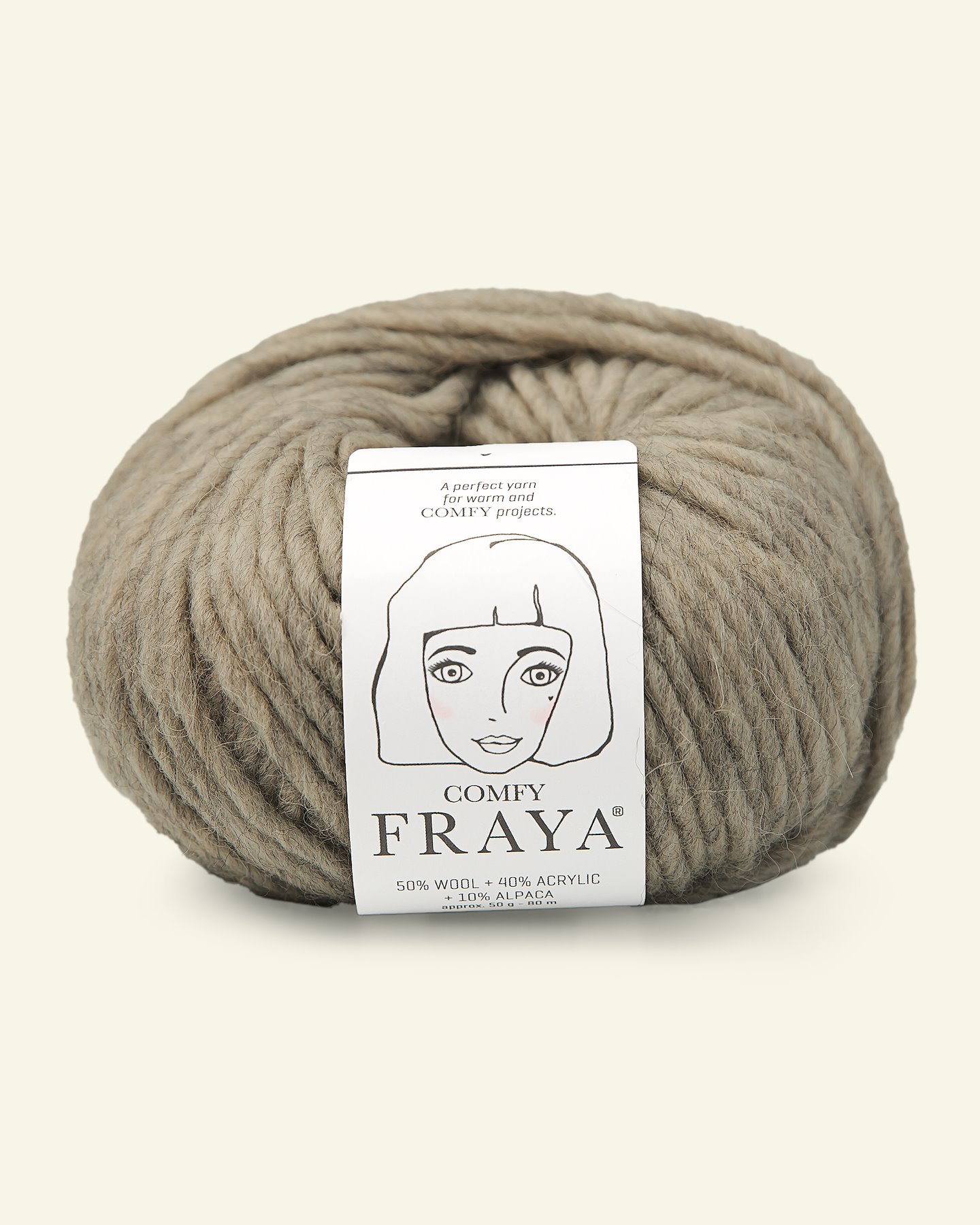 FRAYA, mixed yarn "Comfy", grey beige 90000947_pack