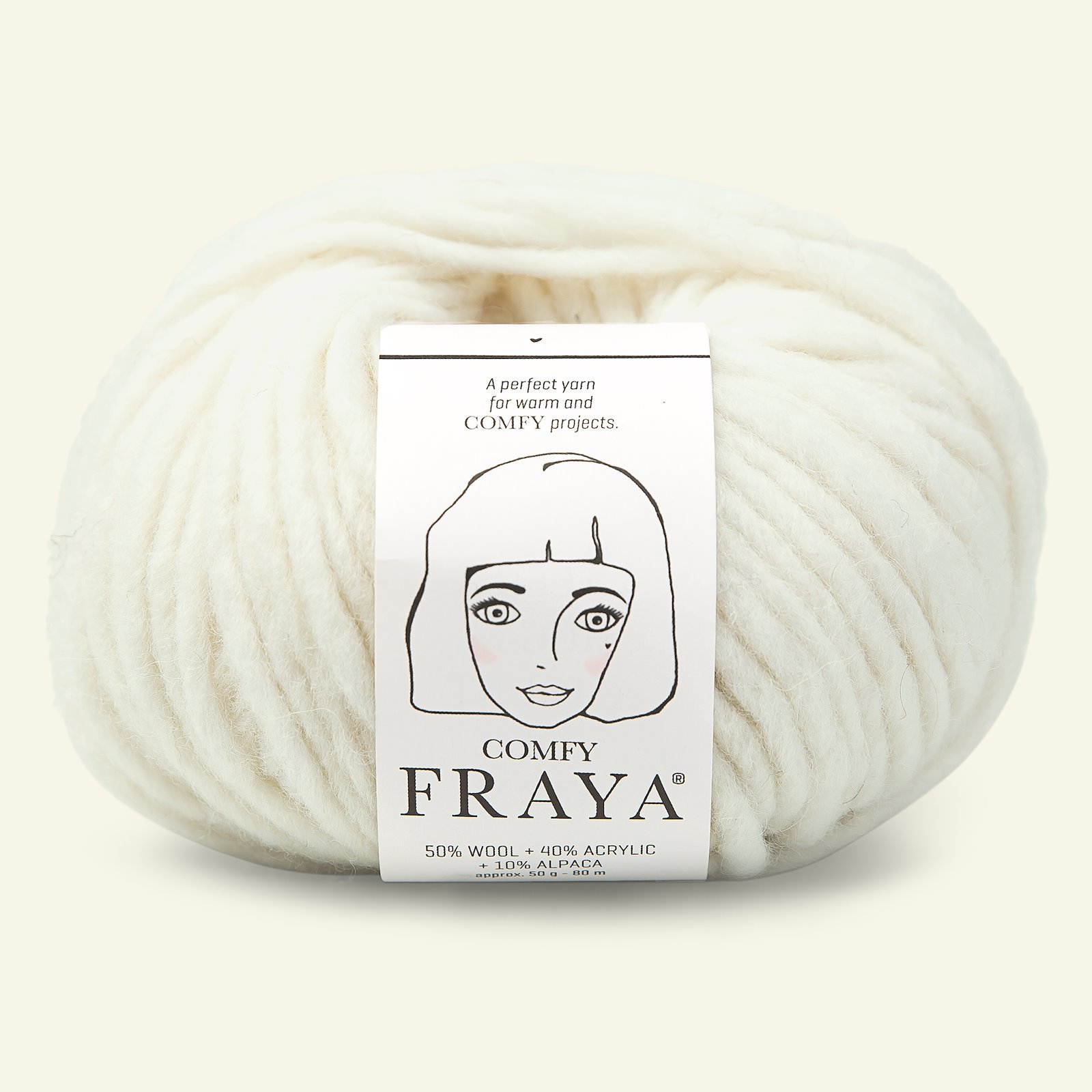 FRAYA, mixed yarn "Comfy", offwhite 90000944_pack