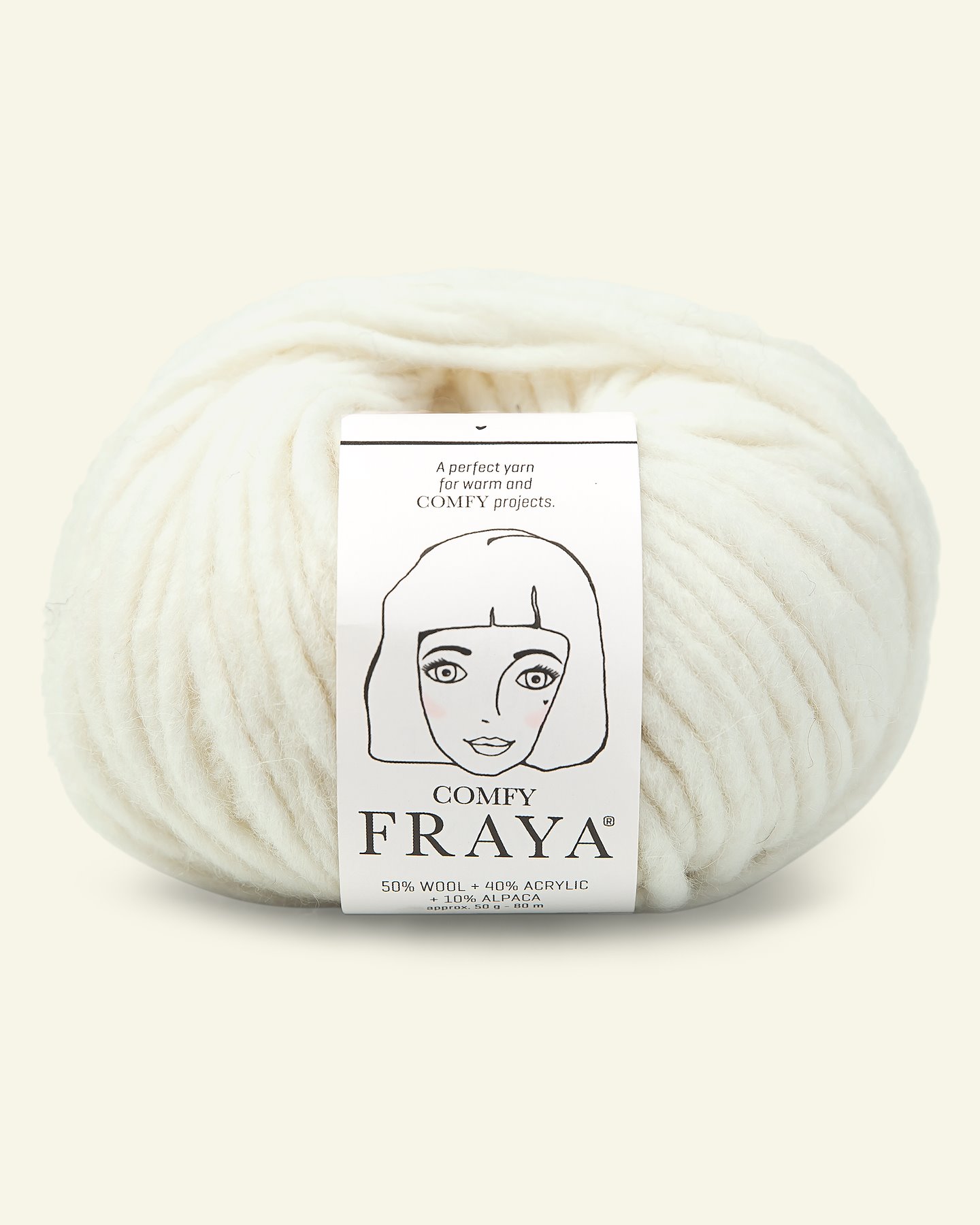 FRAYA, mixed yarn "Comfy", offwhite 90000944_pack