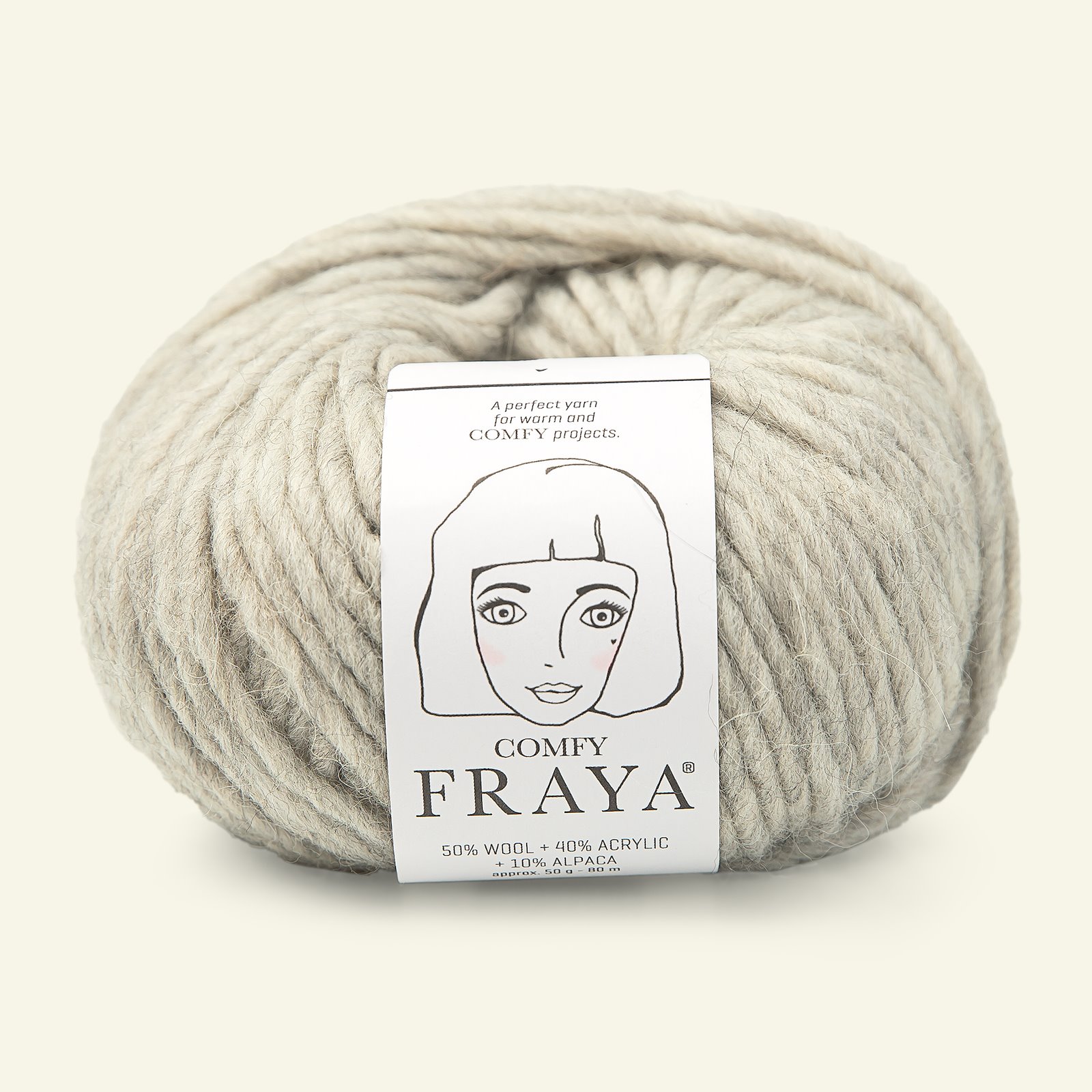 FRAYA, mixed yarn "Comfy", sand 90000945_pack