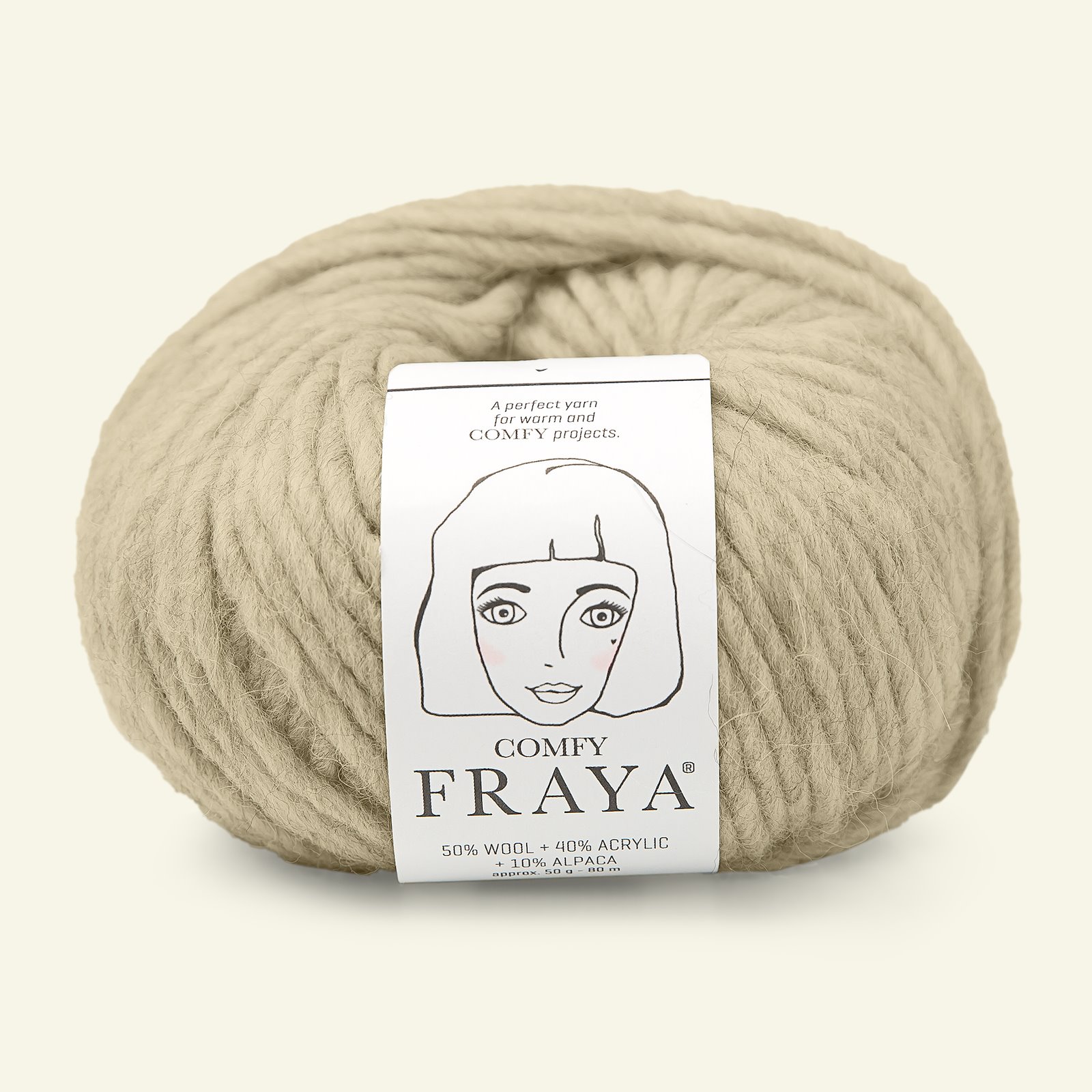 FRAYA, mixed yarn "Comfy", sand 90000951_pack