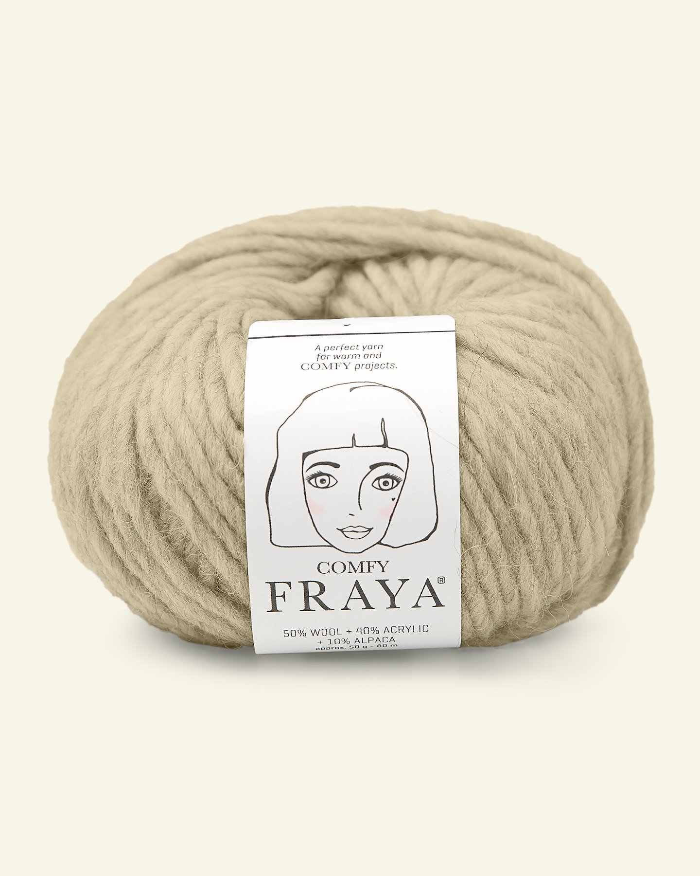 FRAYA, mixed yarn "Comfy", sand 90000951_pack