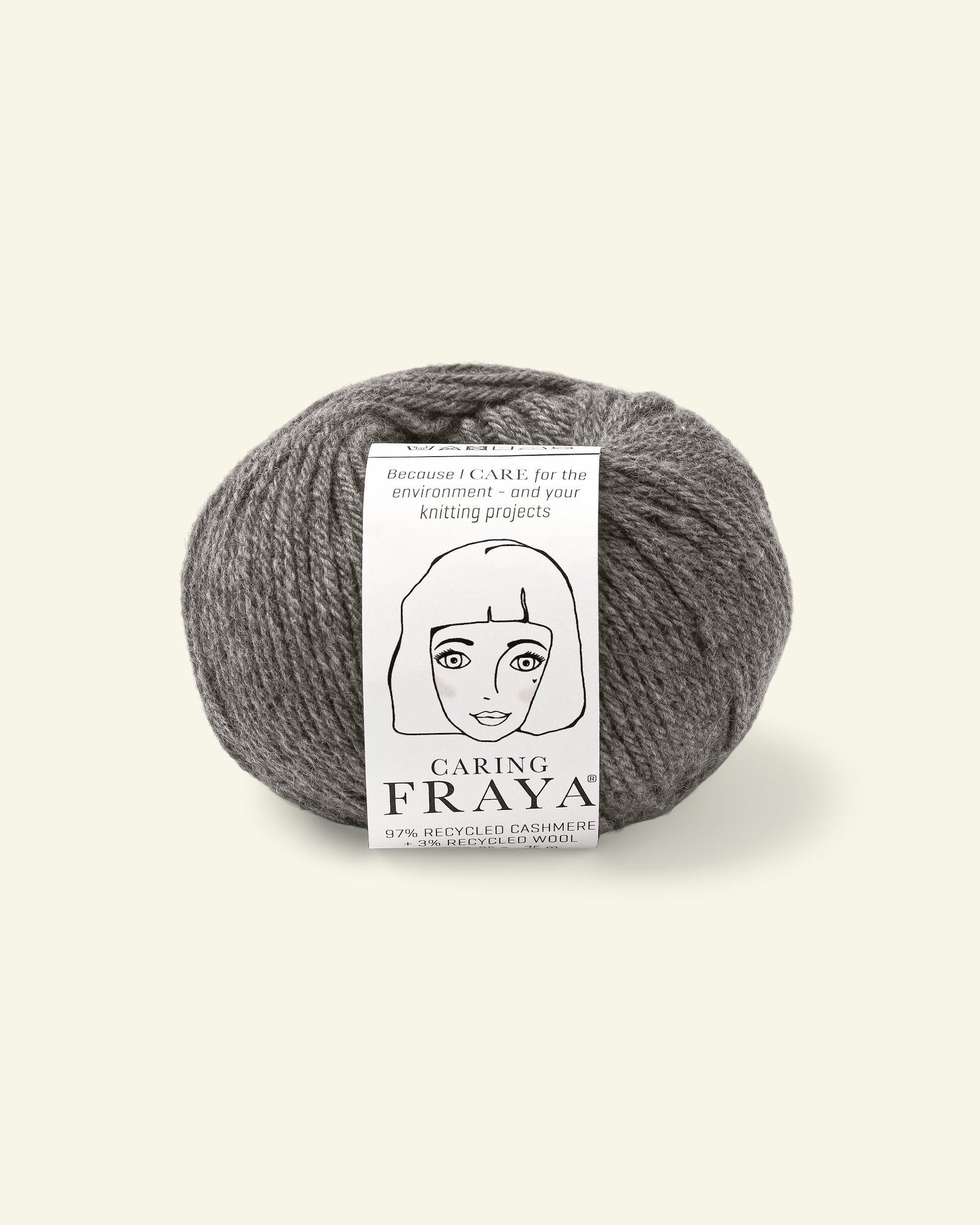FRAYA, recycle cashmere yarn "Caring", dark grey 90000115_pack