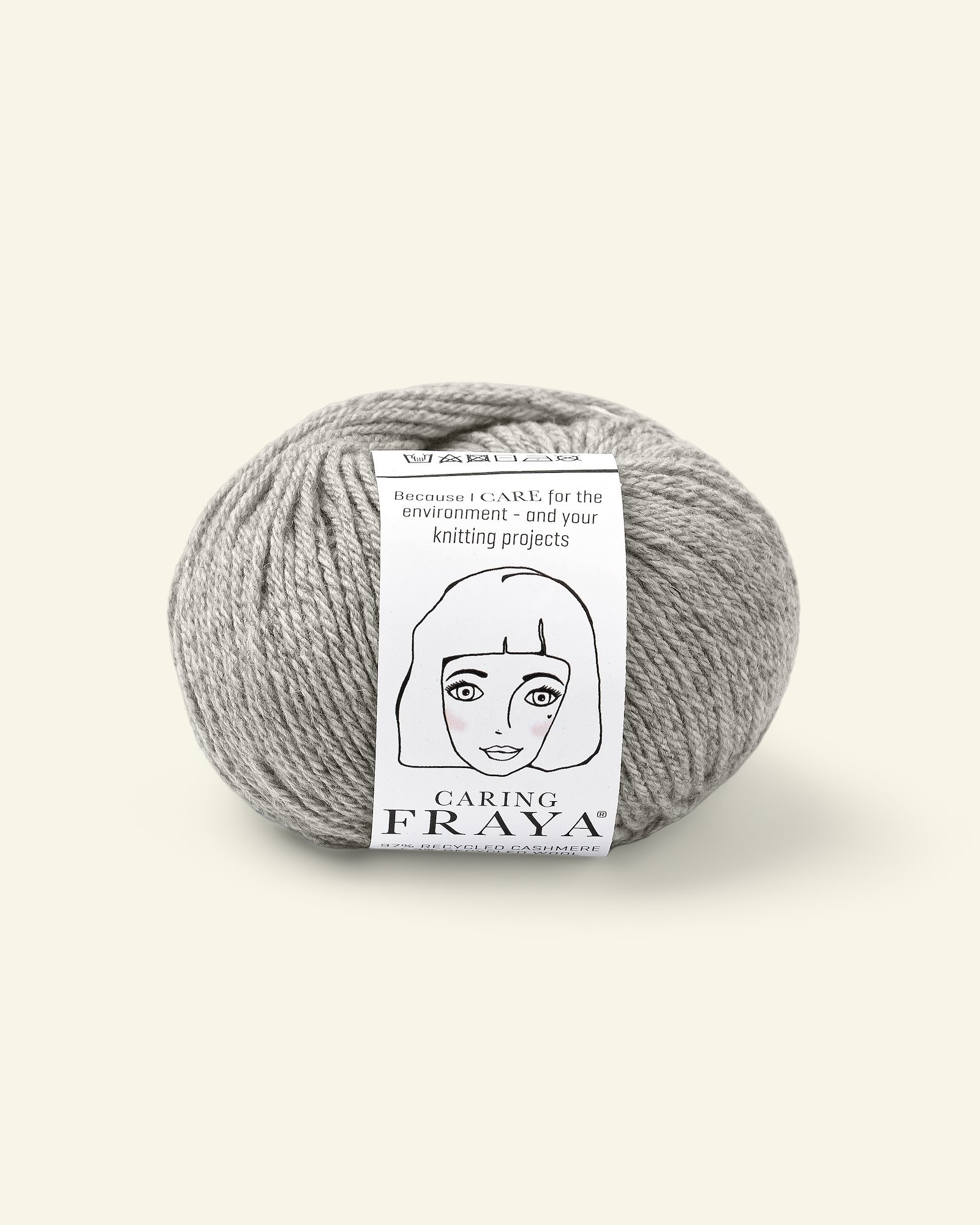 FRAYA, recycle cashmere yarn "Caring", medium grey 90000114_pack
