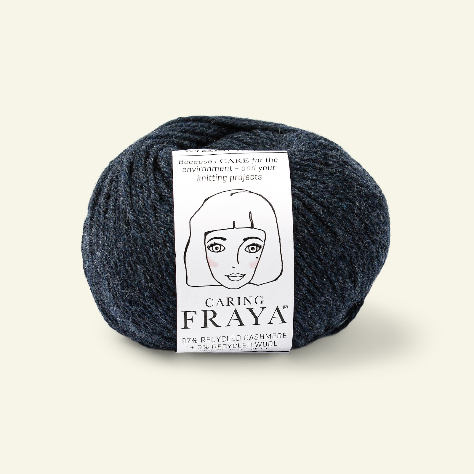 FRAYA, recycle cashmere yarn "Caring", midnight blue 90000111_pack