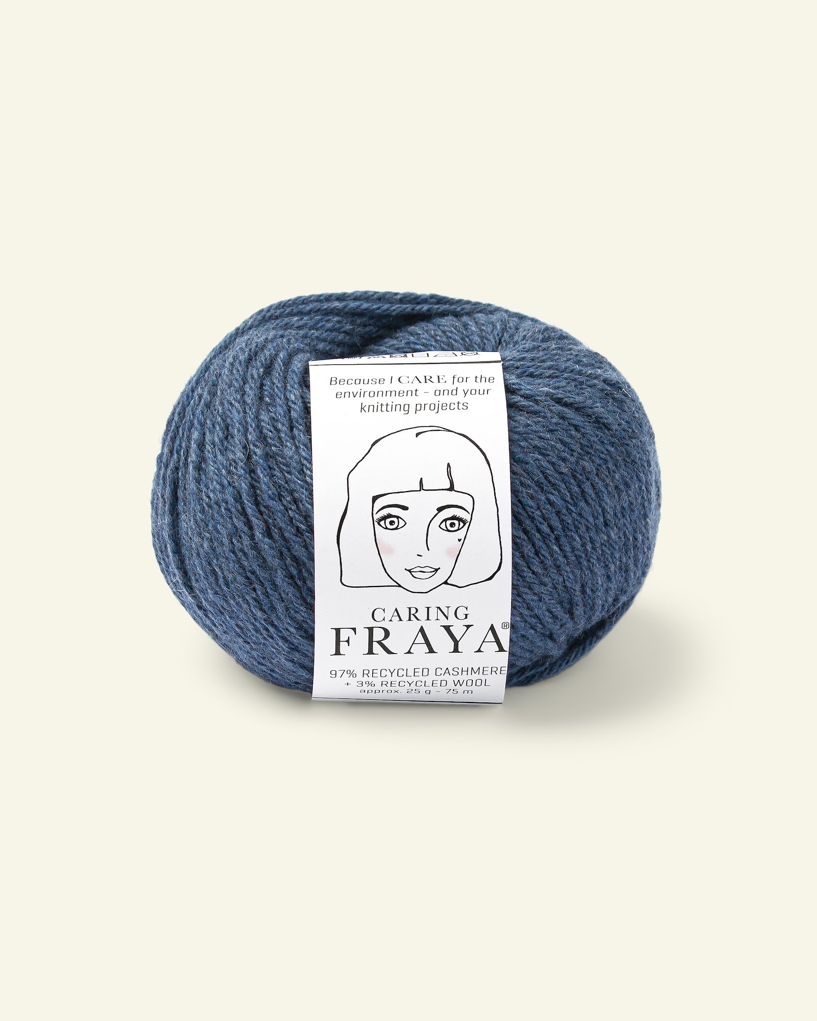 FRAYA, recycle cashmere yarn "Caring", twilight blue 90000110_pack