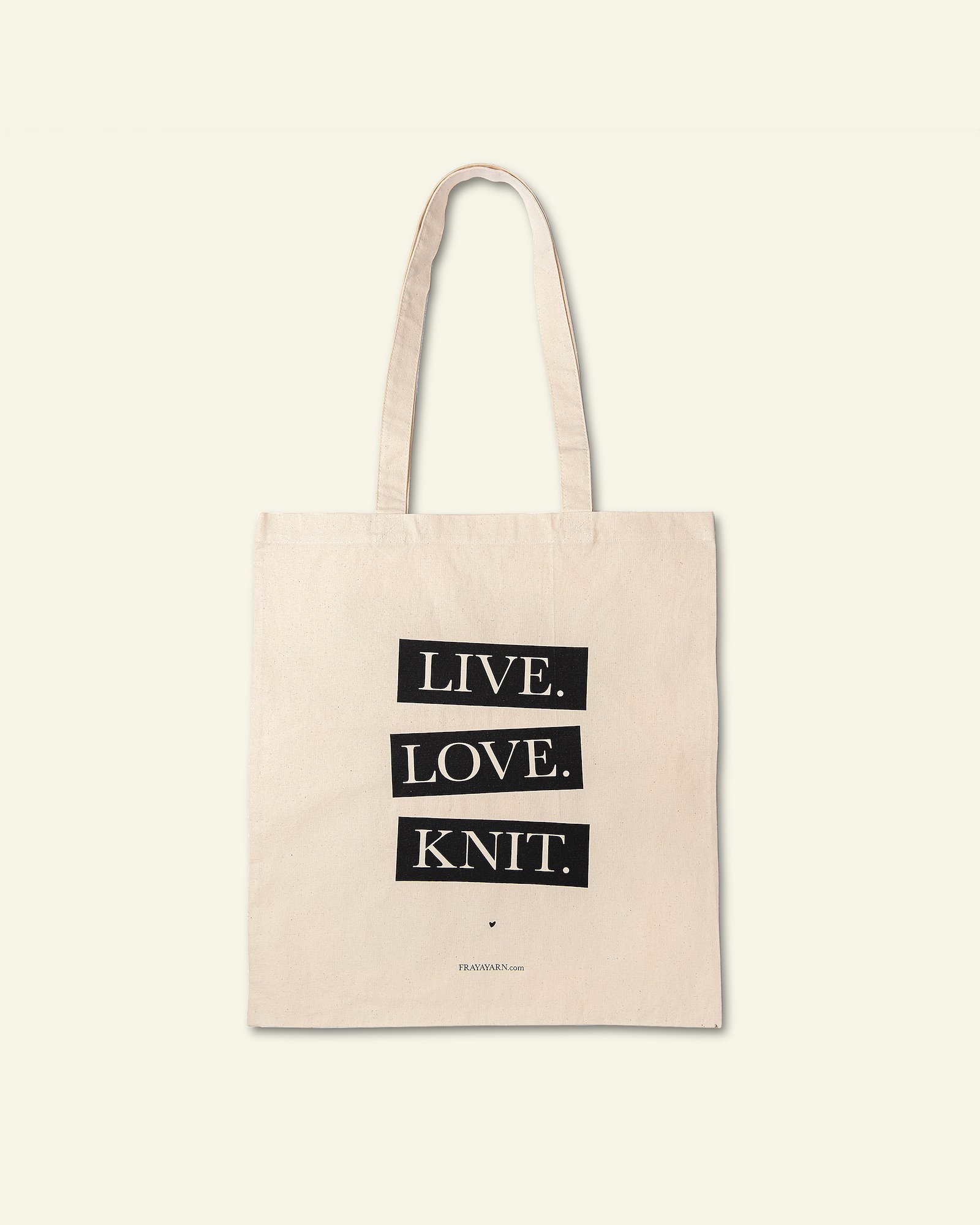 FRAYA Shopper 35x39cm; Live, Love, Knit 96811_pack
