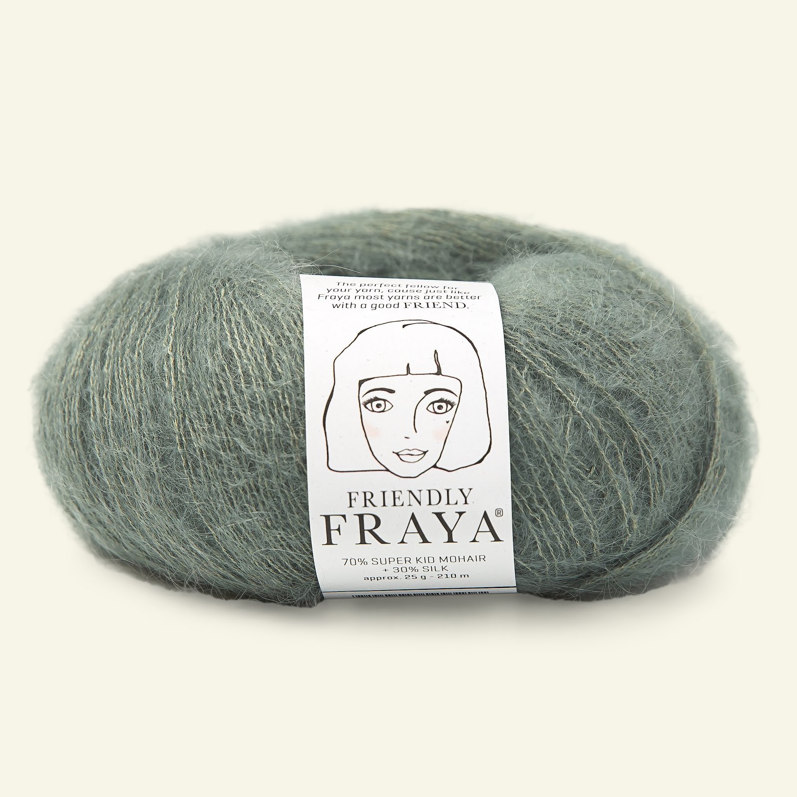 FRAYA, silk mohair garn "Friendly", eucalyptus 90054975_pack
