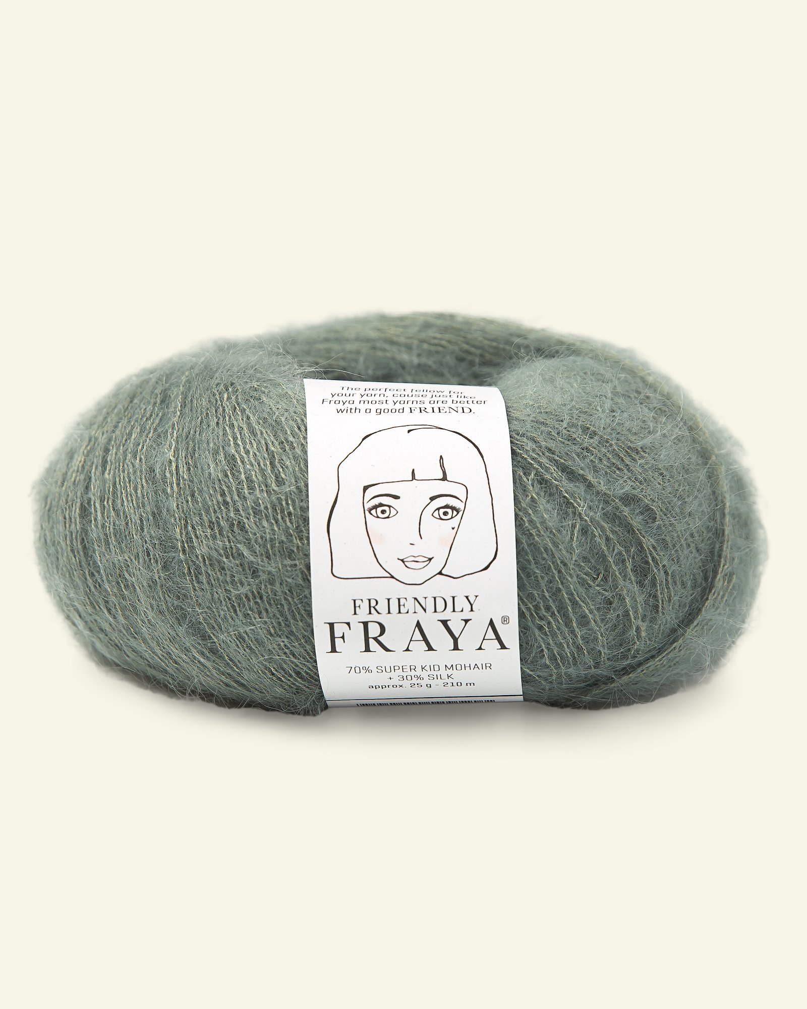 FRAYA, silk mohair garn "Friendly", eucalyptus 90054975_pack