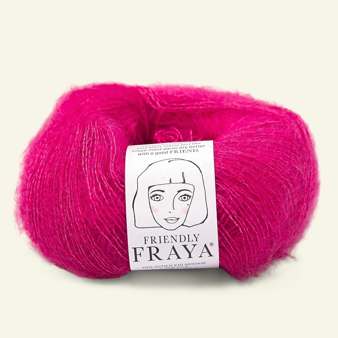 Billede af FRAYA, silk mohair garn "Friendly", pink