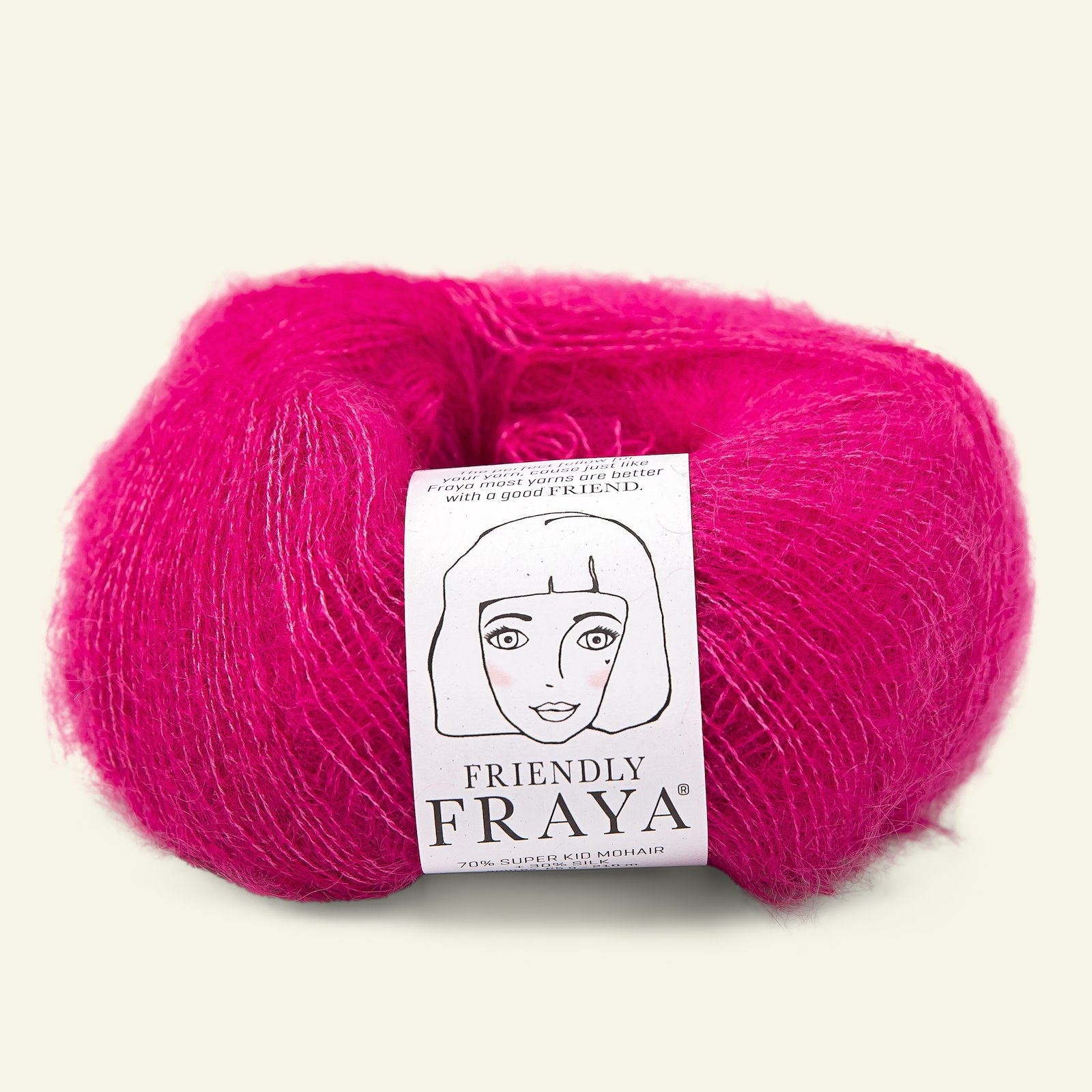FRAYA, silk mohair garn "Friendly", pink 90054910_pack