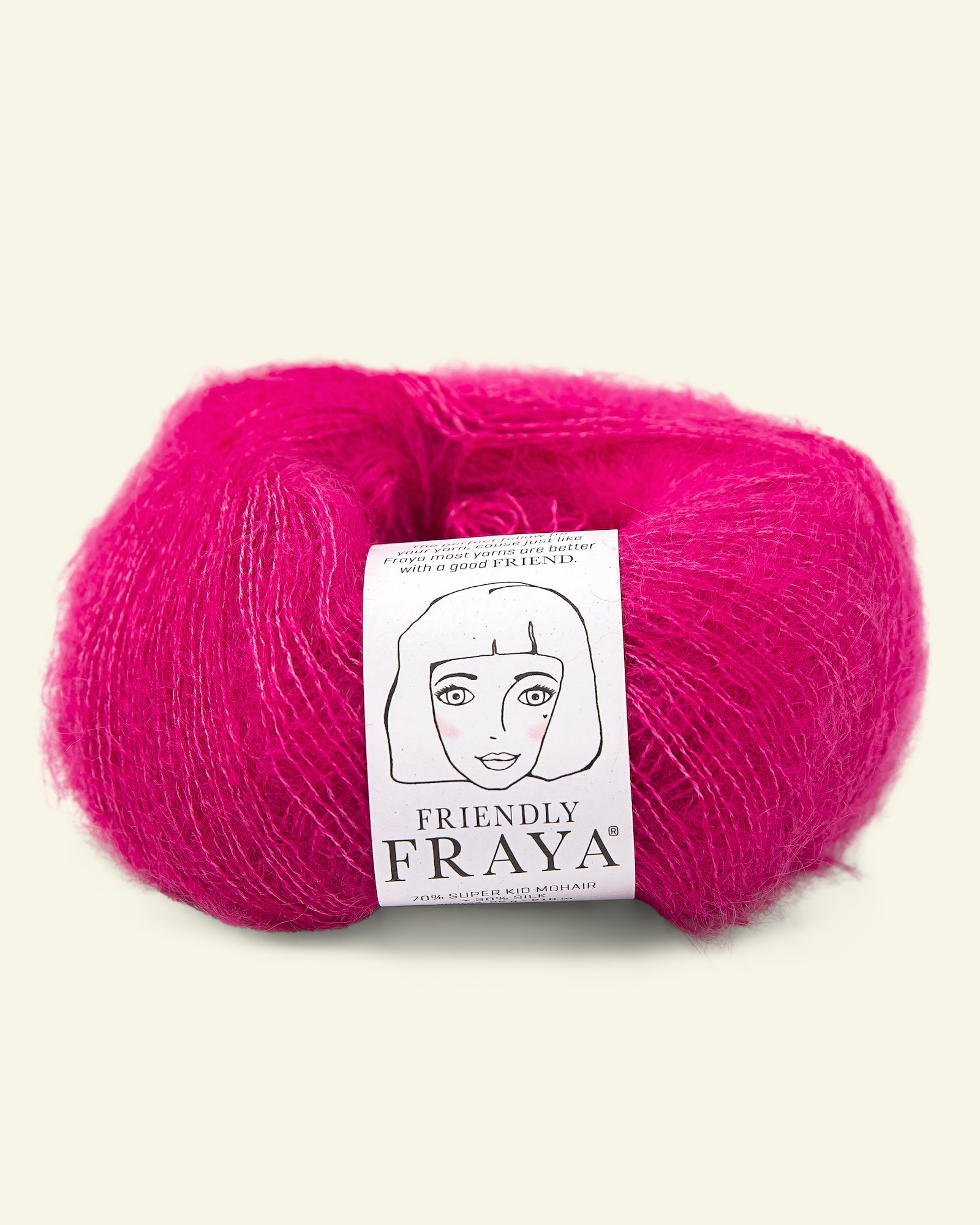 FRAYA, silk mohair garn "Friendly", pink 90054910_pack