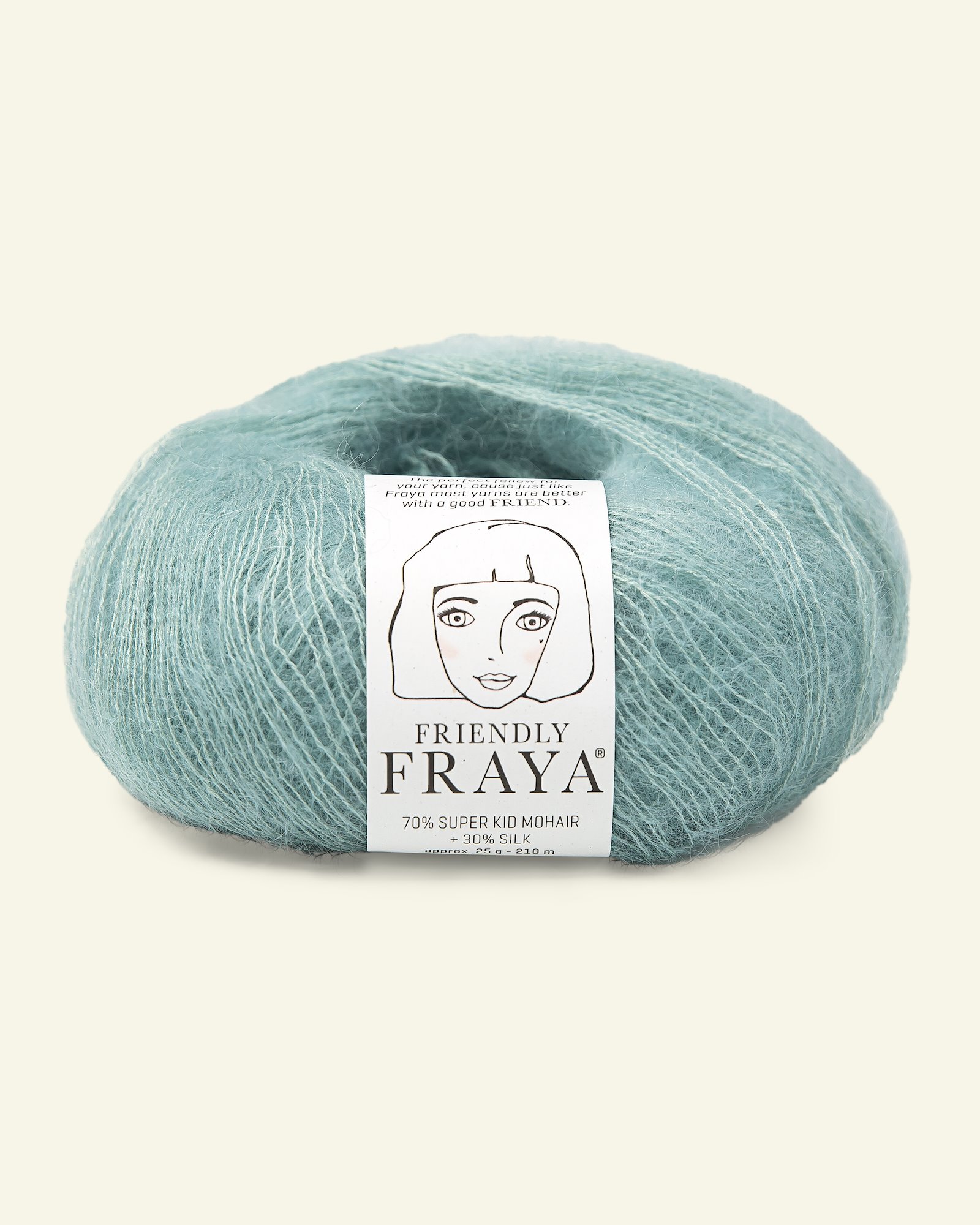 FRAYA, silk mohair yarn "Friendly", aqua 90054998_pack