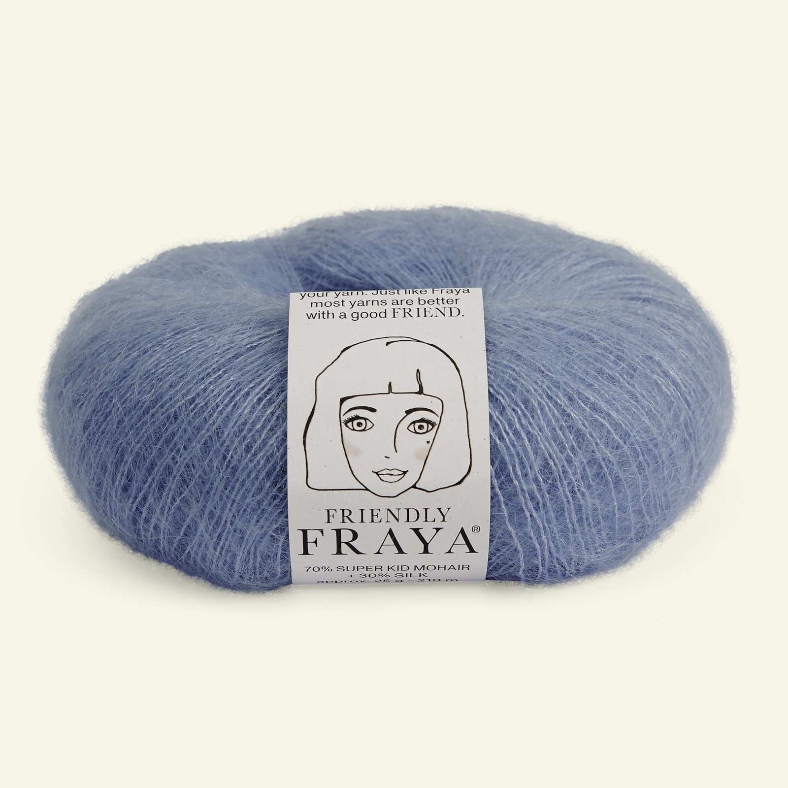 FRAYA, silk mohair yarn "Friendly", baby blue 90000956_pack