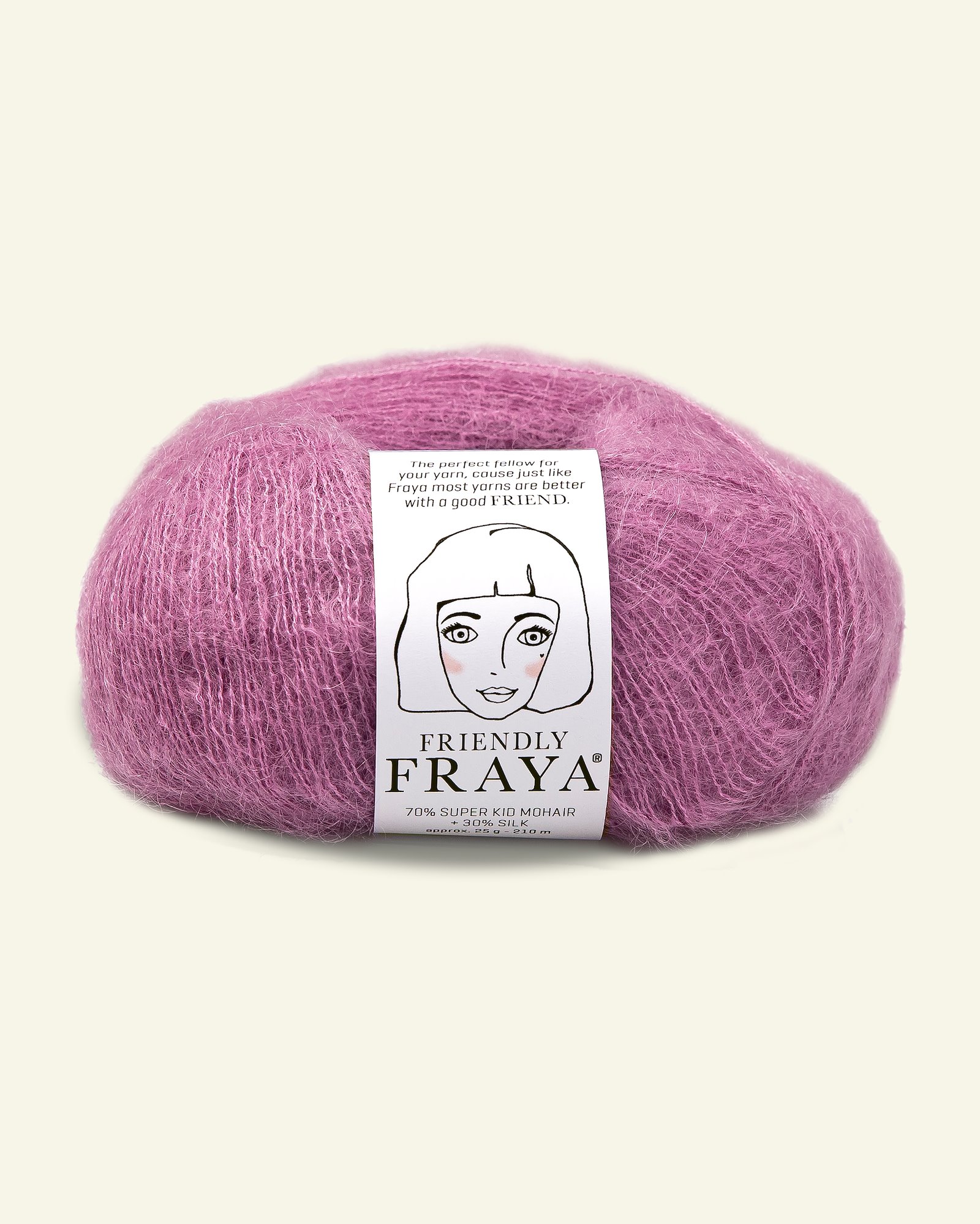 FRAYA, silk mohair yarn "Friendly", bright purple 90000093_pack