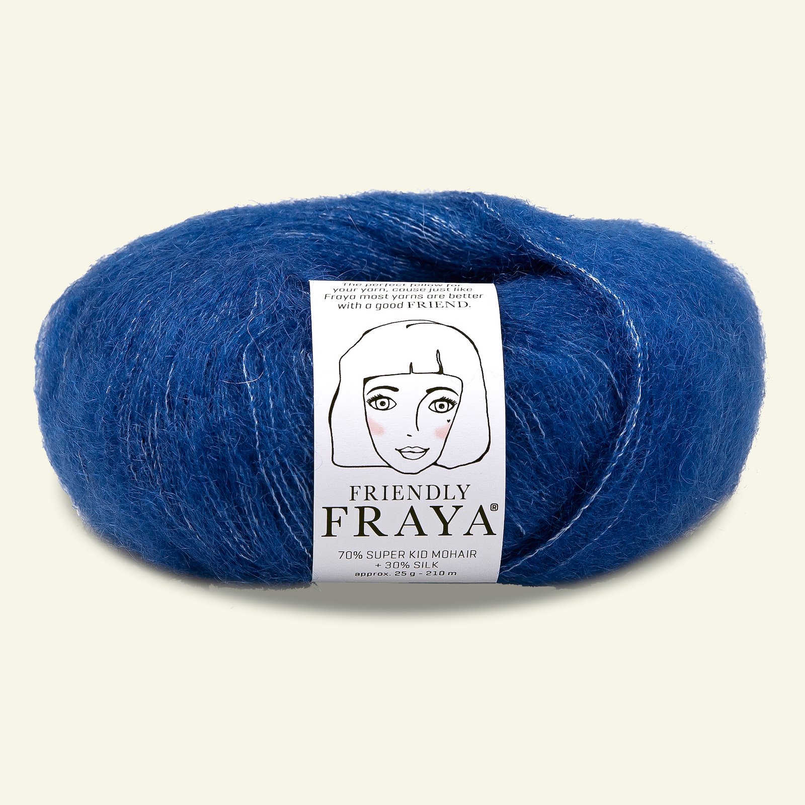 FRAYA, silk mohair yarn "Friendly", cobolt blue 90000094_pack