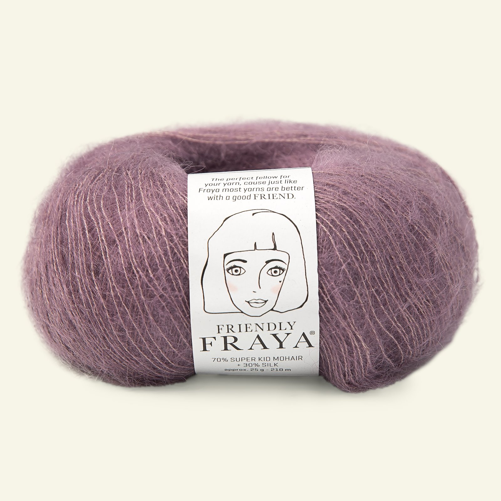 FRAYA, silk mohair yarn "Friendly", dusty heather 90054978_pack