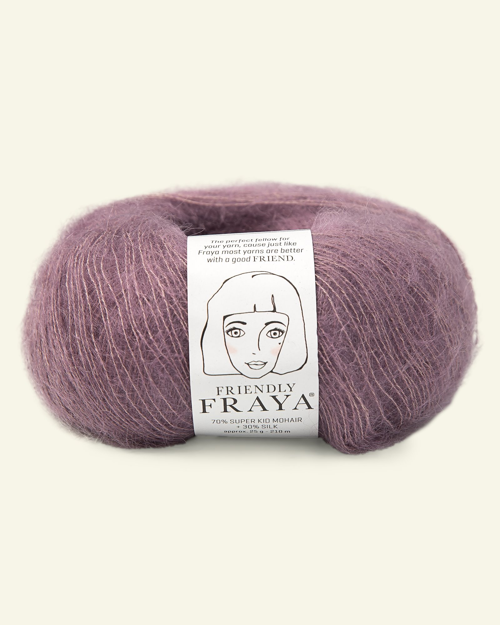 FRAYA, silk mohair yarn "Friendly", dusty heather 90054978_pack
