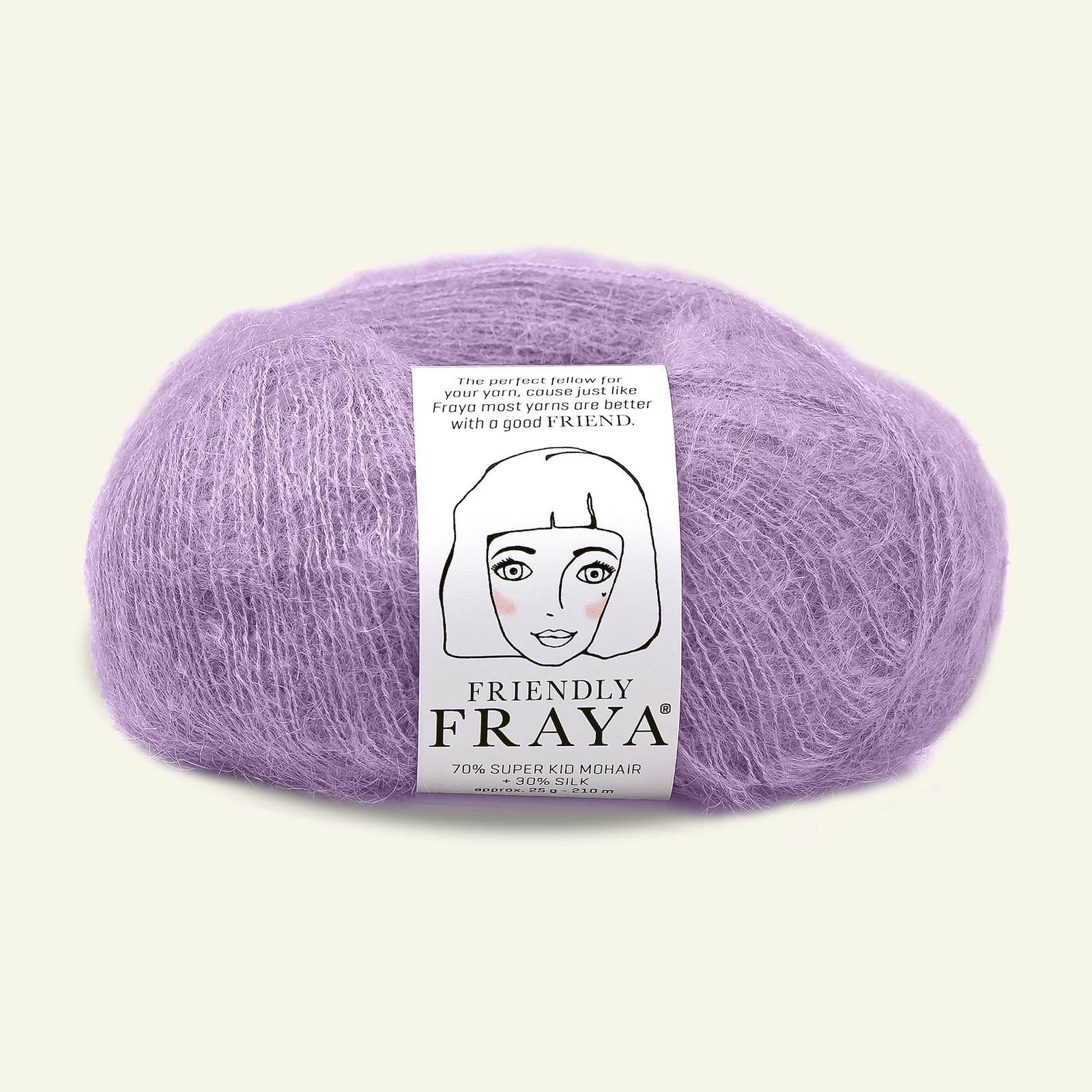FRAYA, silk mohair yarn "Friendly", light violet 90000916_pack