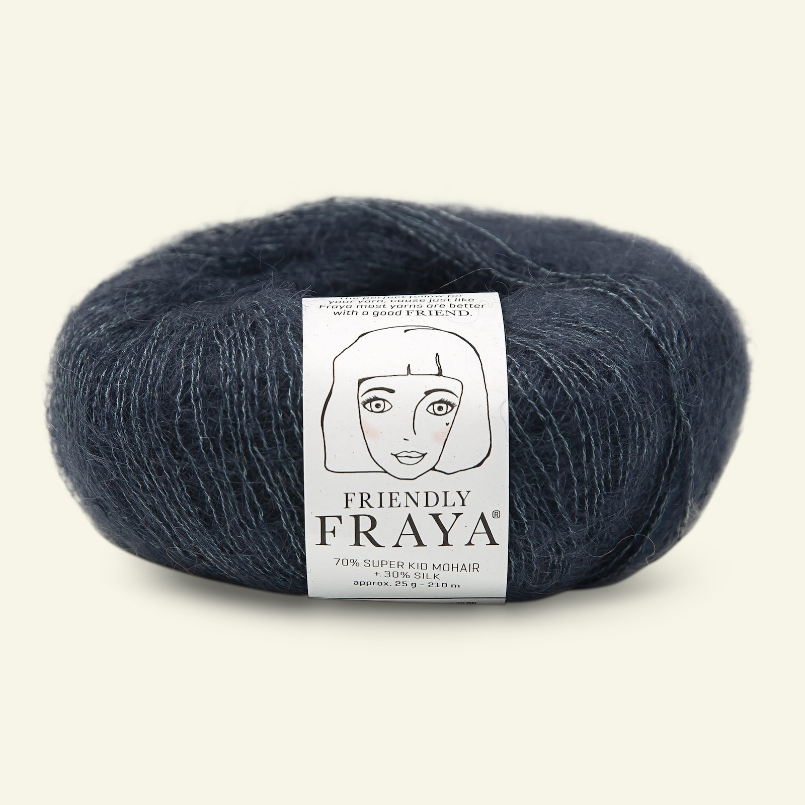 FRAYA, silk mohair yarn "Friendly", midnight blue 90054999_pack