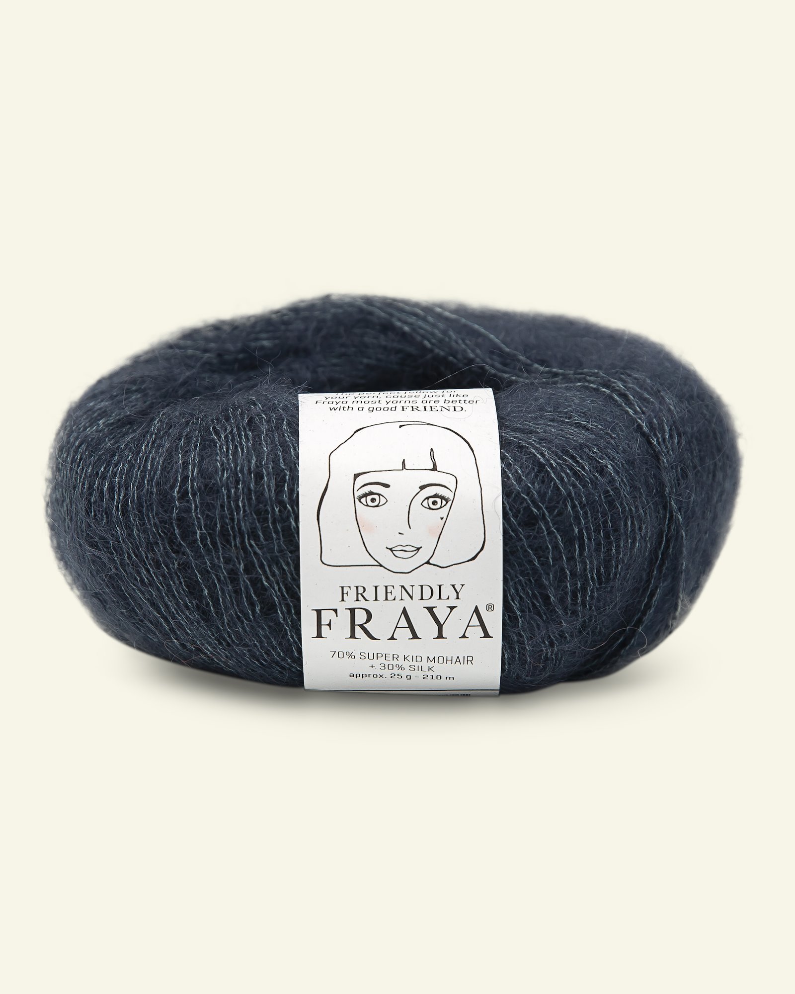 FRAYA, silk mohair yarn "Friendly", midnight blue 90054999_pack