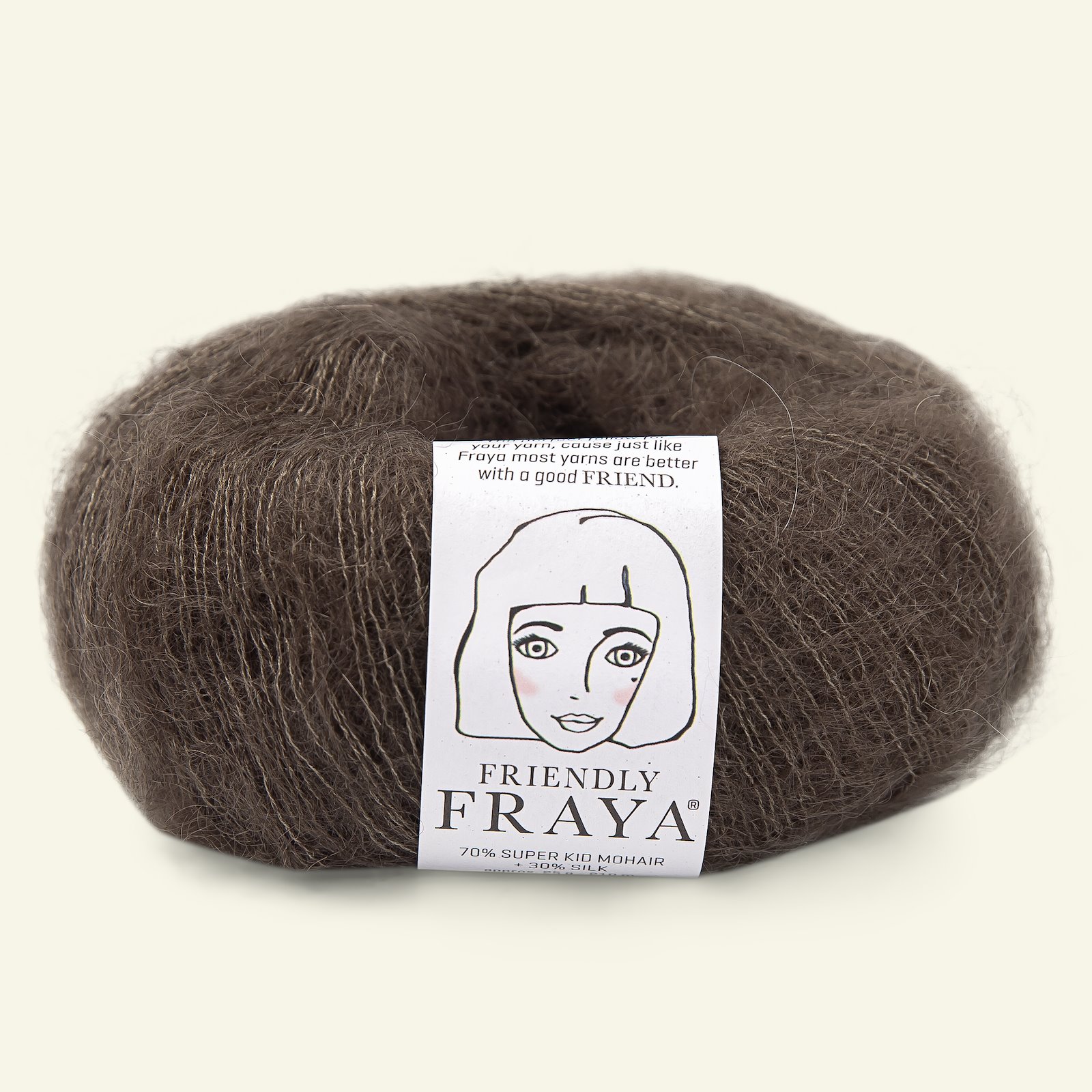 FRAYA, silk mohair yarn "Friendly", mocca 90054931_pack