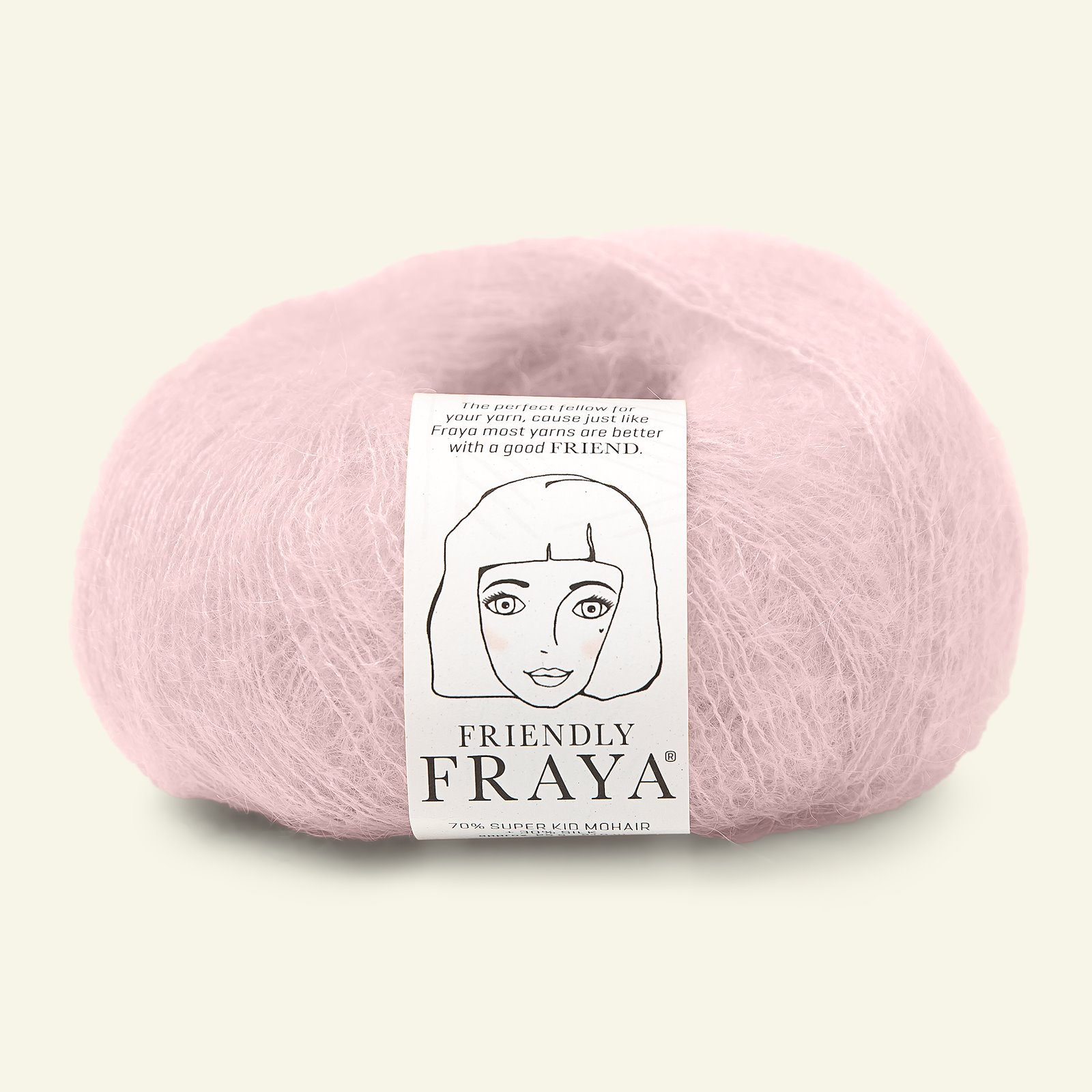 FRAYA, silk mohair yarn "Friendly", powder 90000913_pack