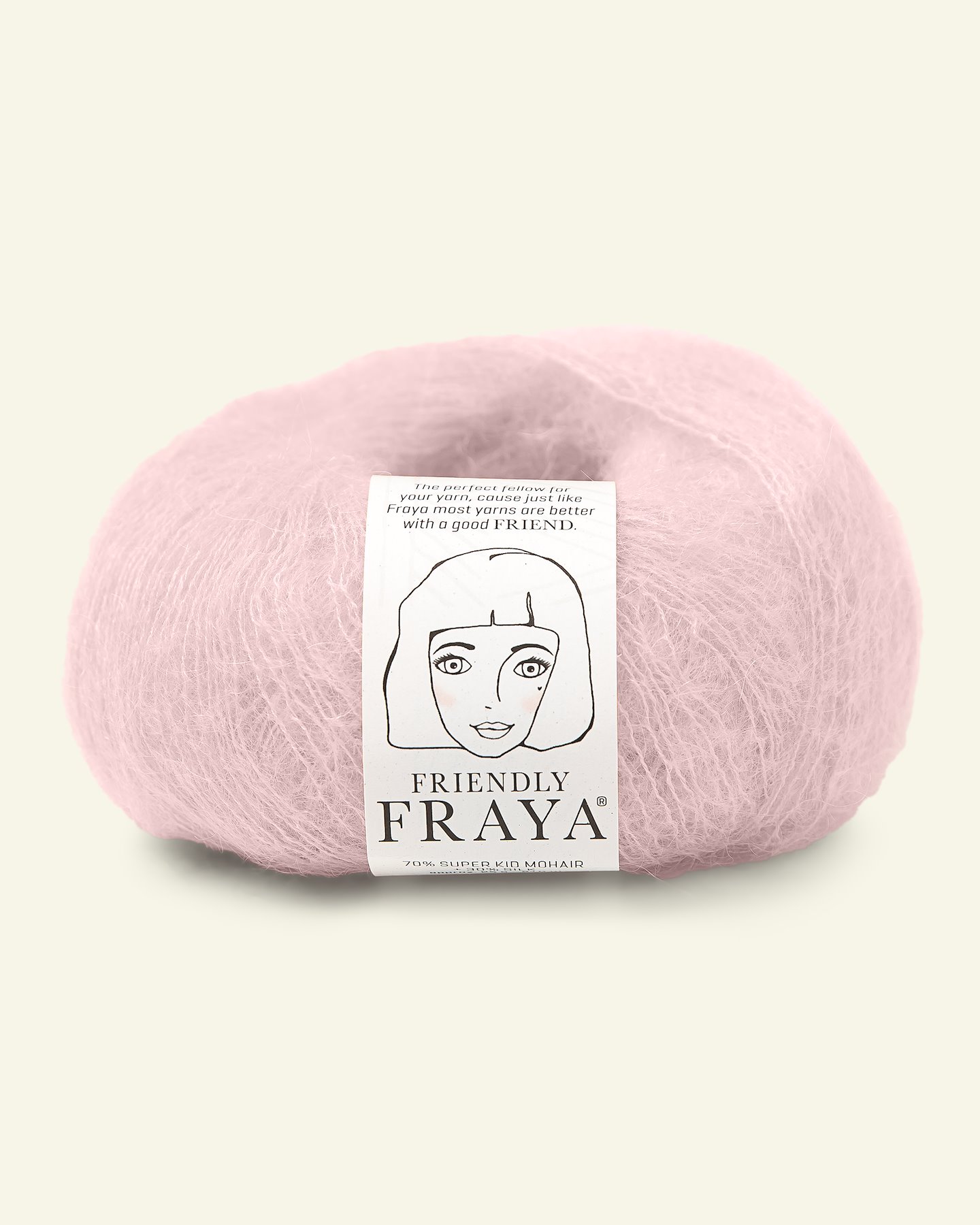 FRAYA, silk mohair yarn "Friendly", powder 90000913_pack