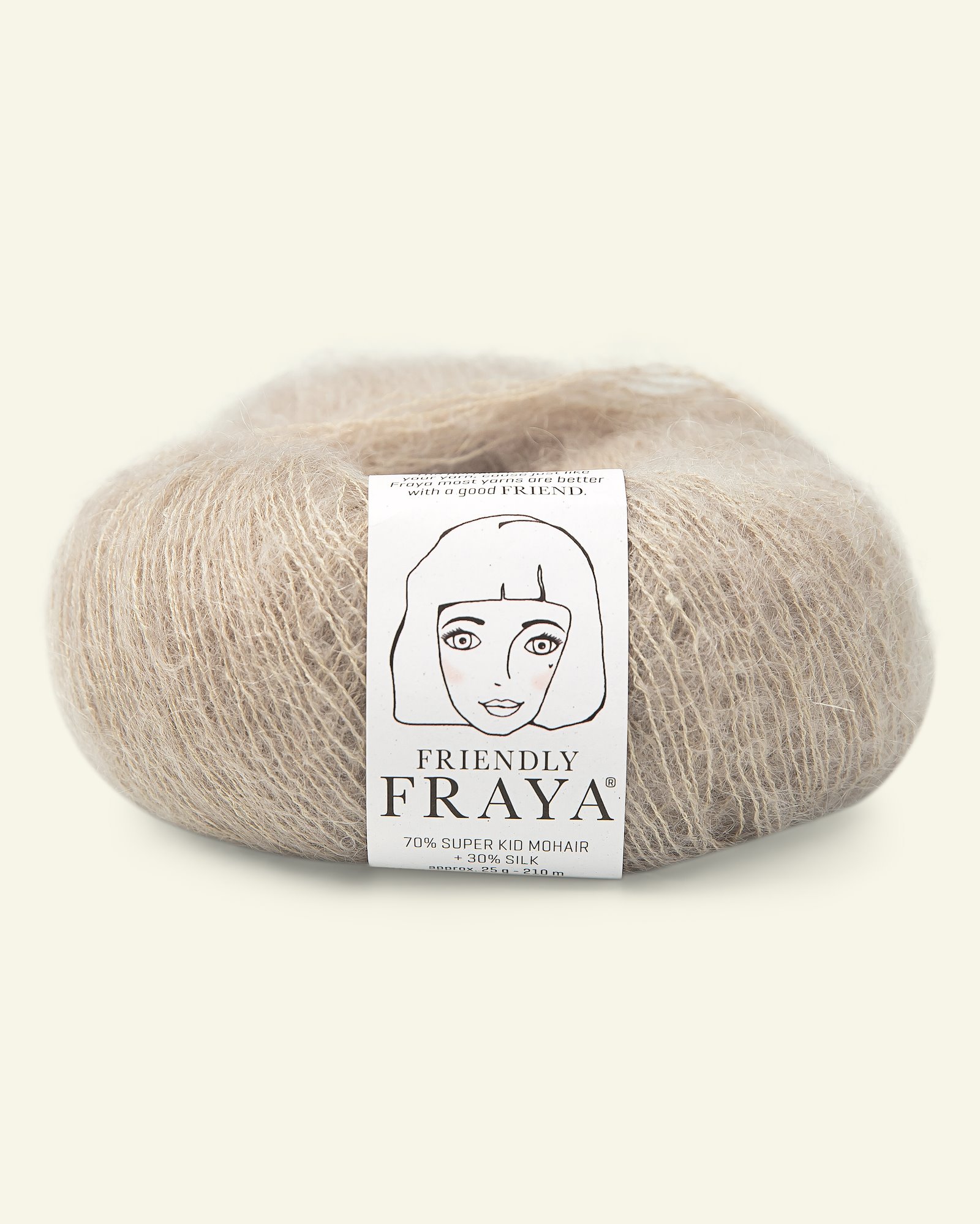 FRAYA, silk mohair yarn "Friendly", sand 90054938_pack