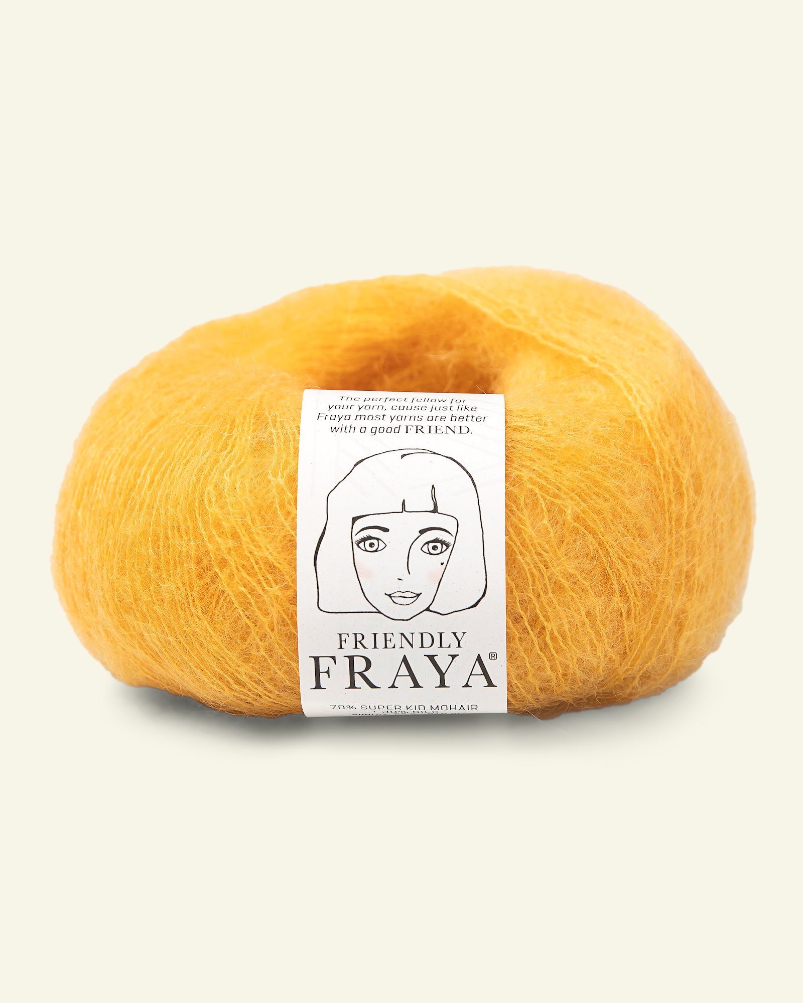 FRAYA, silk mohair yarn "Friendly", yellow 90054905_pack