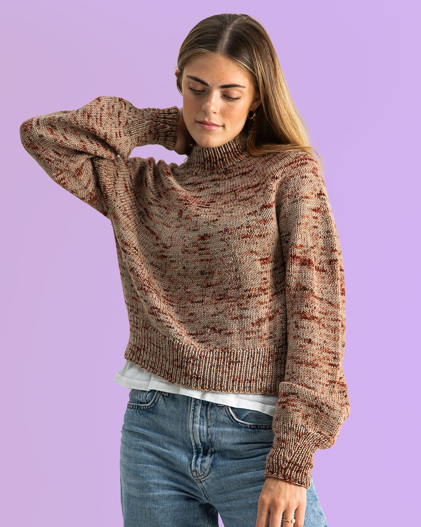 FRAYA strikkeoppskrift - Something Simple Sweater, dame - Splashing version FRAYA2048_image.jpg