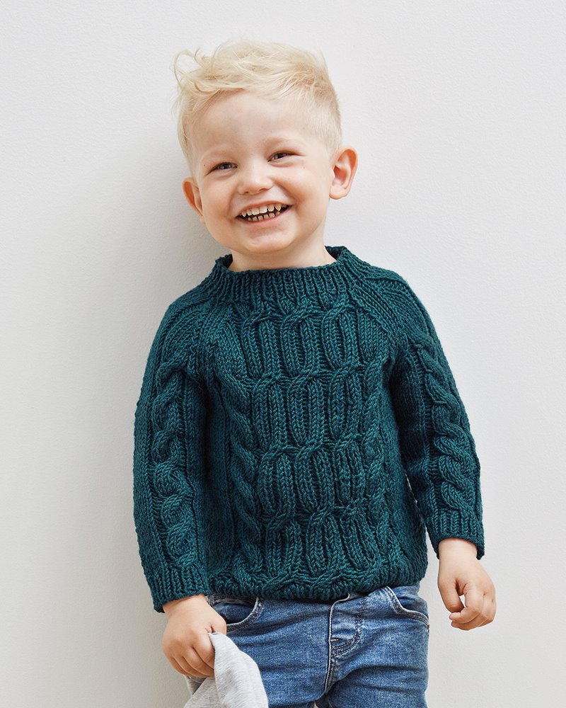 FRAYA strikkeopskrift - Very Classic Sweater, børn & baby FRAYA6008.jpg