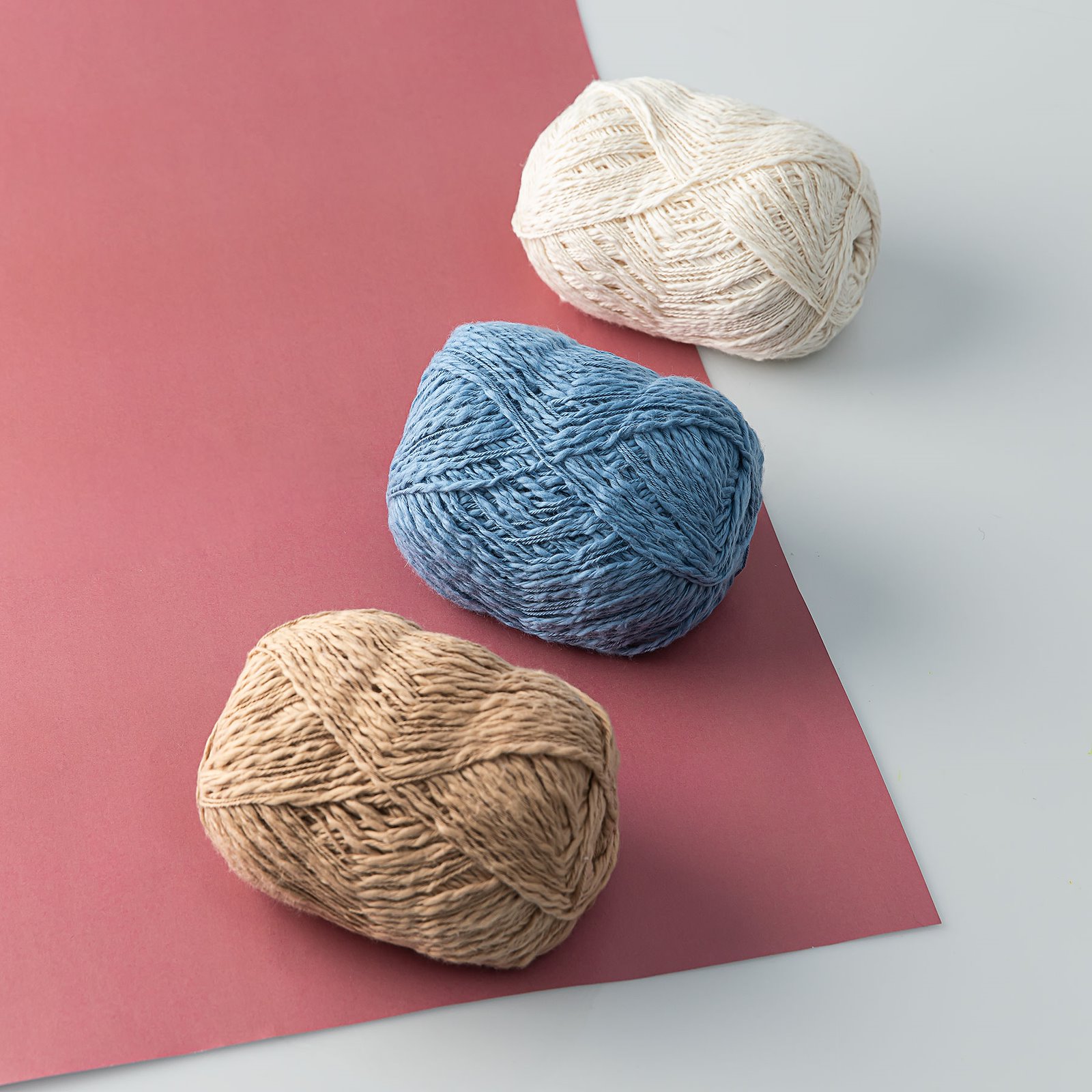 FRAYA, textured cotton yarn "Wavy", camel 90000196_90000198_90000199_sskit