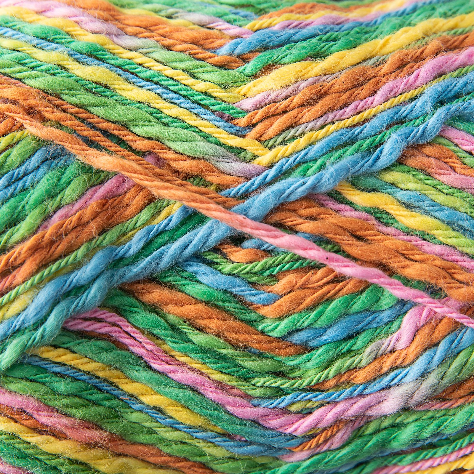 FRAYA, textured cotton yarn "Wavy", green-pink mix 90000200_sskit_b
