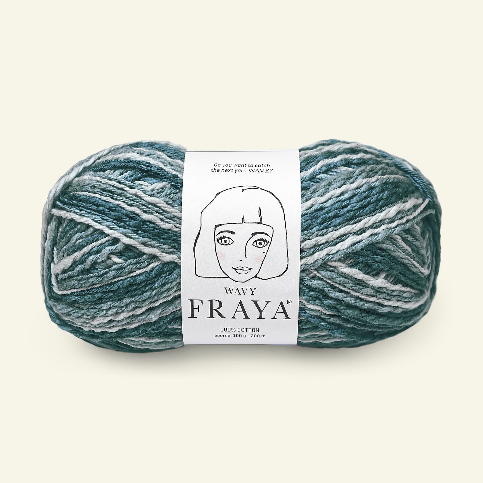 FRAYA, textured cotton yarn "Wavy", grey mix 90000940_pack