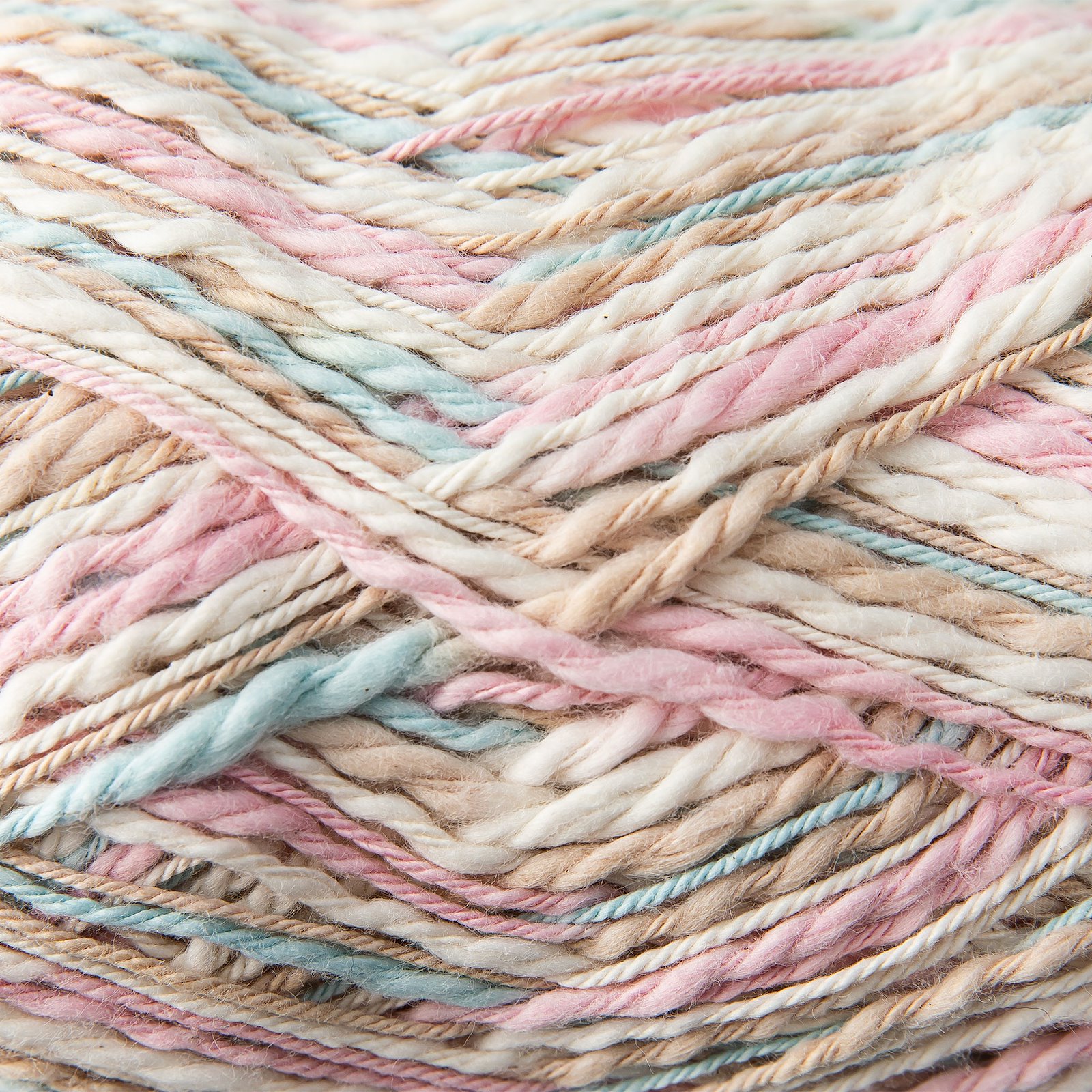 FRAYA, textured cotton yarn "Wavy", light mint-pink mix 90000202_sskit_b