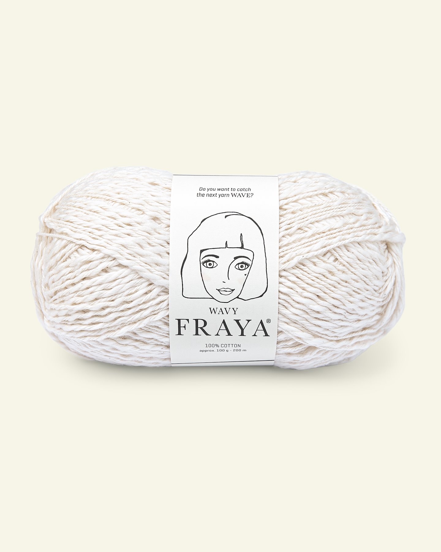 FRAYA, textured cotton yarn "Wavy", white 90000936_pack