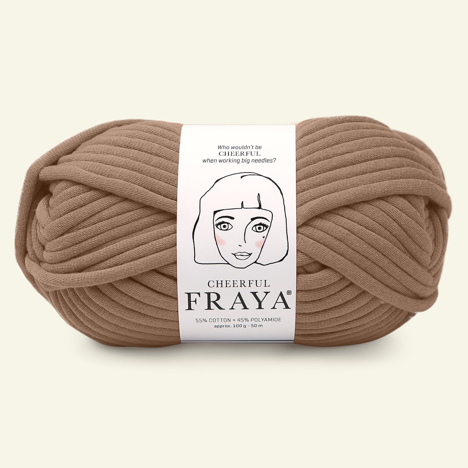 FRAYA, tube yarn "Cheerful", chestnut brown 90000894_pack