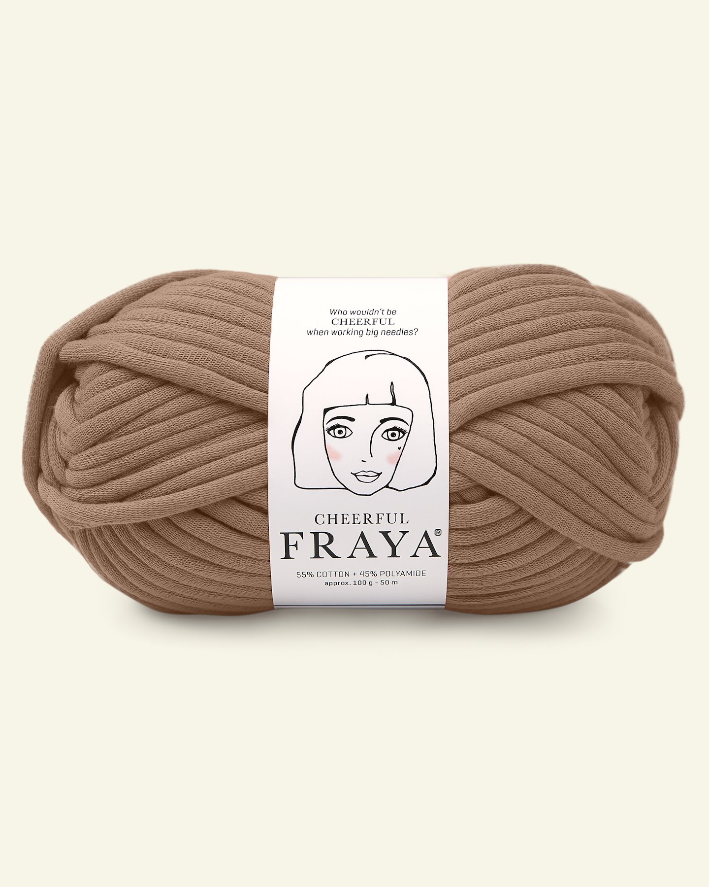 FRAYA, tube yarn "Cheerful", chestnut brown 90000894_pack