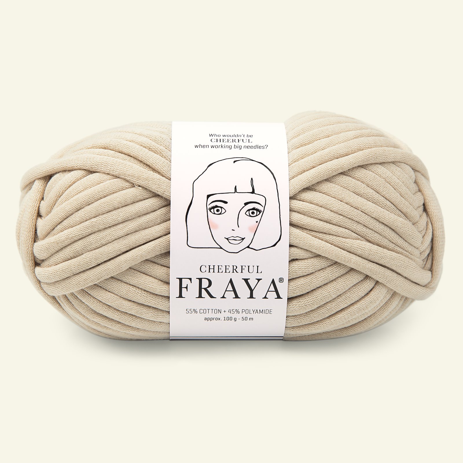 FRAYA, tube yarn "Cheerful", light sand 90053503_pack