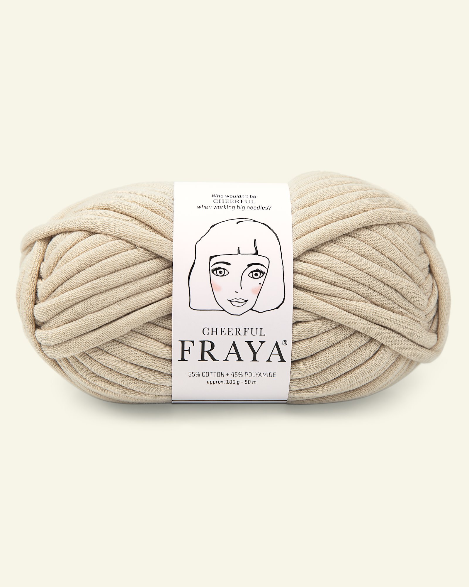 FRAYA, tube yarn "Cheerful", light sand 90053503_pack