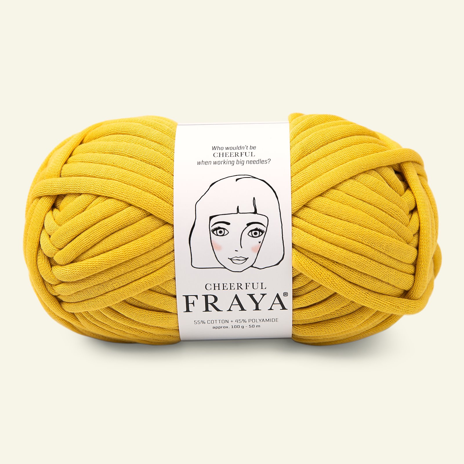 FRAYA, tube yarn "Cheerful", yellow 90053589_pack