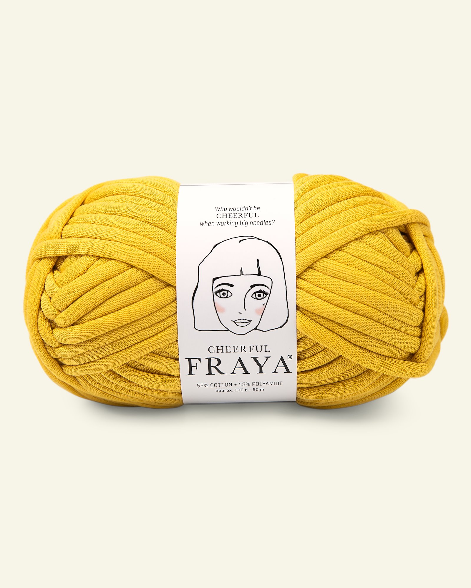 FRAYA, tube yarn "Cheerful", yellow 90053589_pack