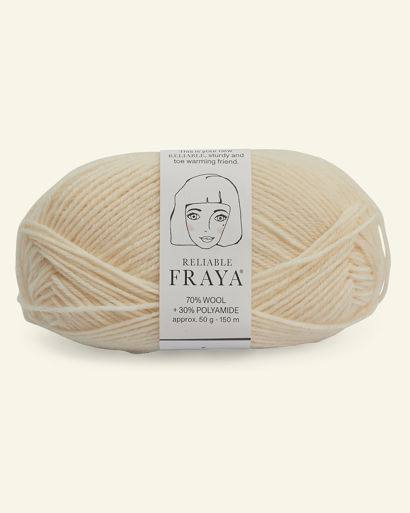 FRAYA, uldgarn "Reliable", offwhite 90001177_pack