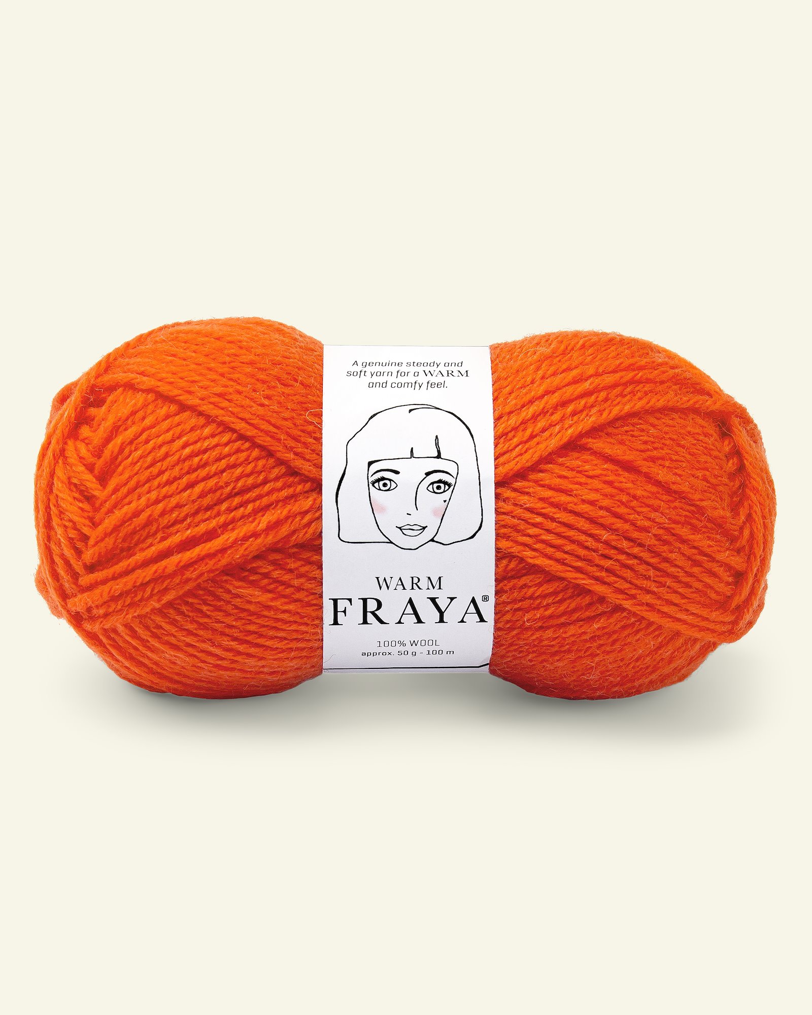 FRAYA, uldgarn "Warm", orange 90000135_pack
