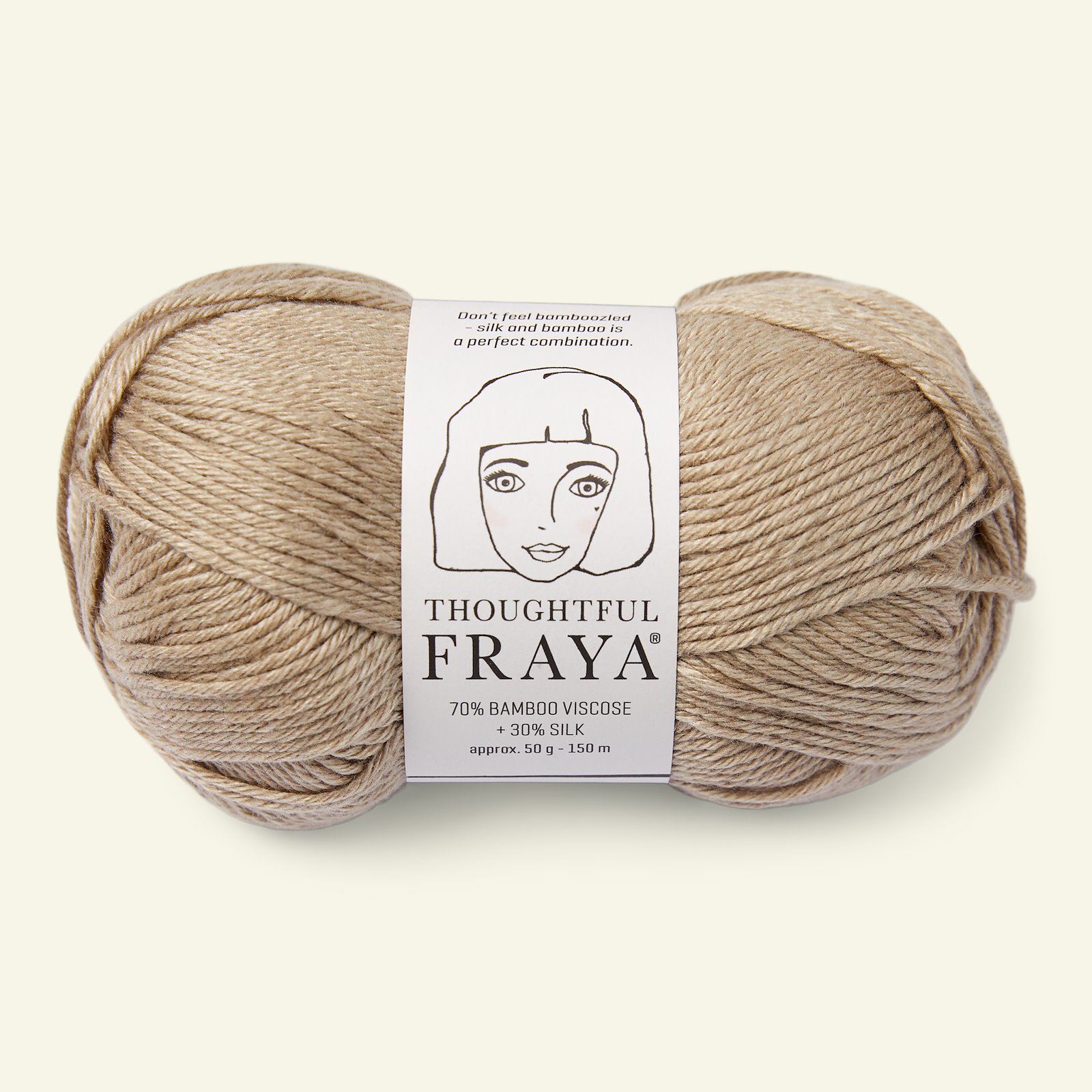 FRAYA, viscose bamboo silk yarn "Thoughtful", beige 90000188_pack