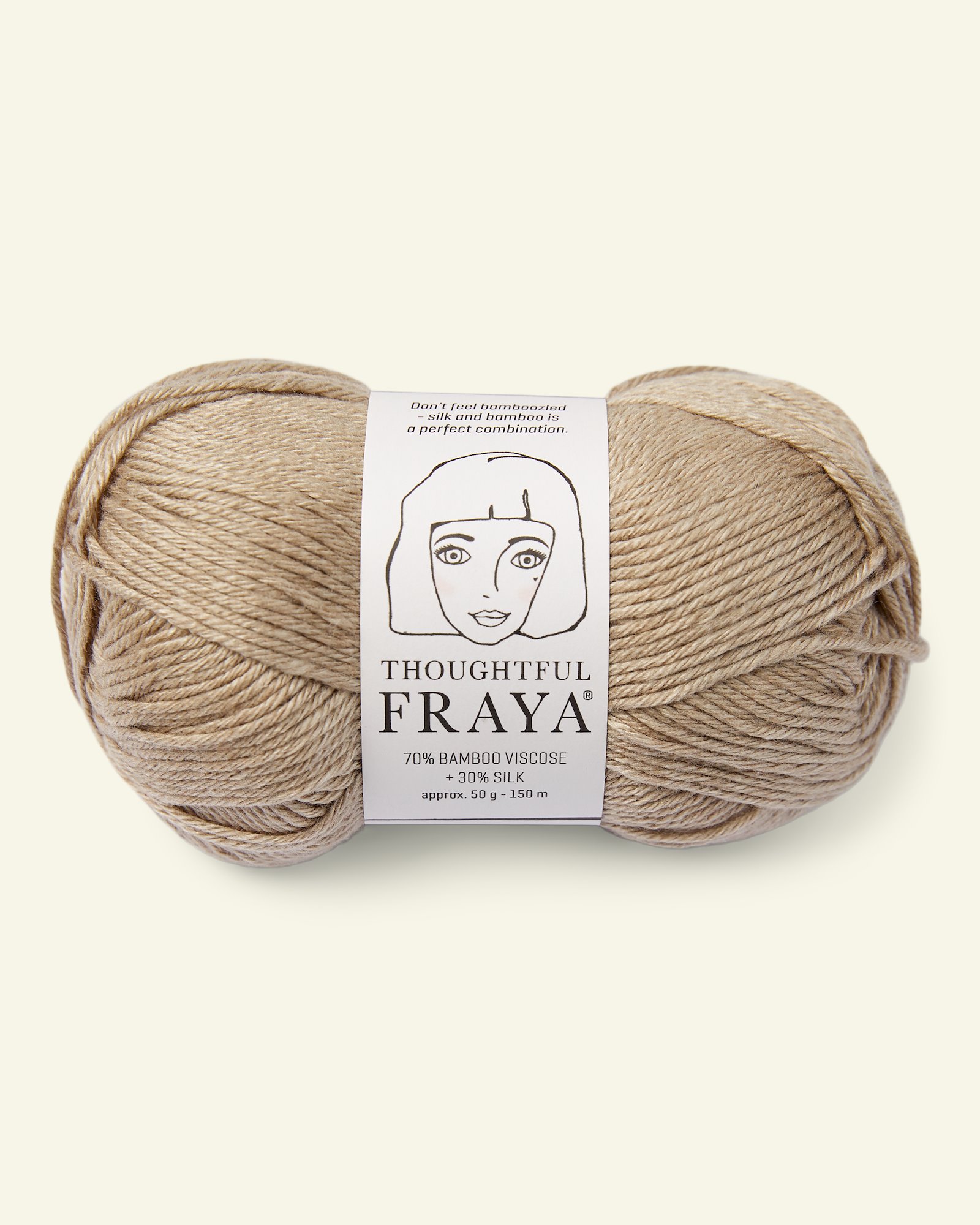 FRAYA, viscose bamboo silk yarn "Thoughtful", beige 90000188_pack