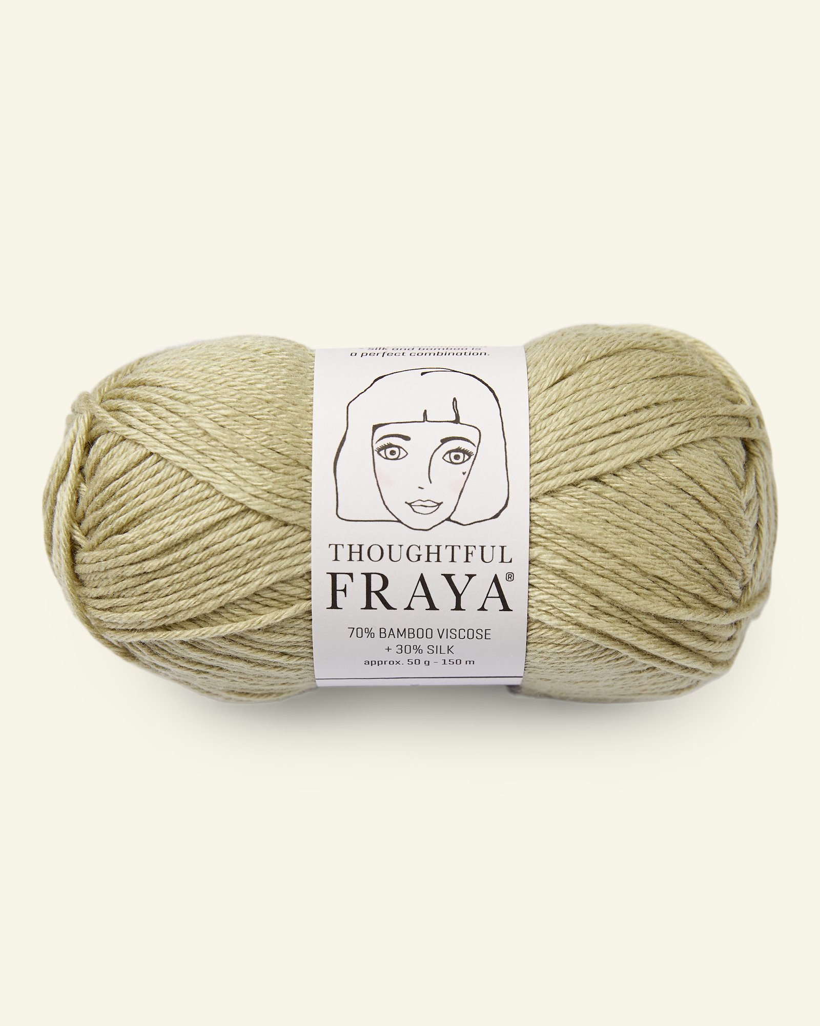 FRAYA, viscose bamboo silk yarn "Thoughtful", light sage 90000187_pack